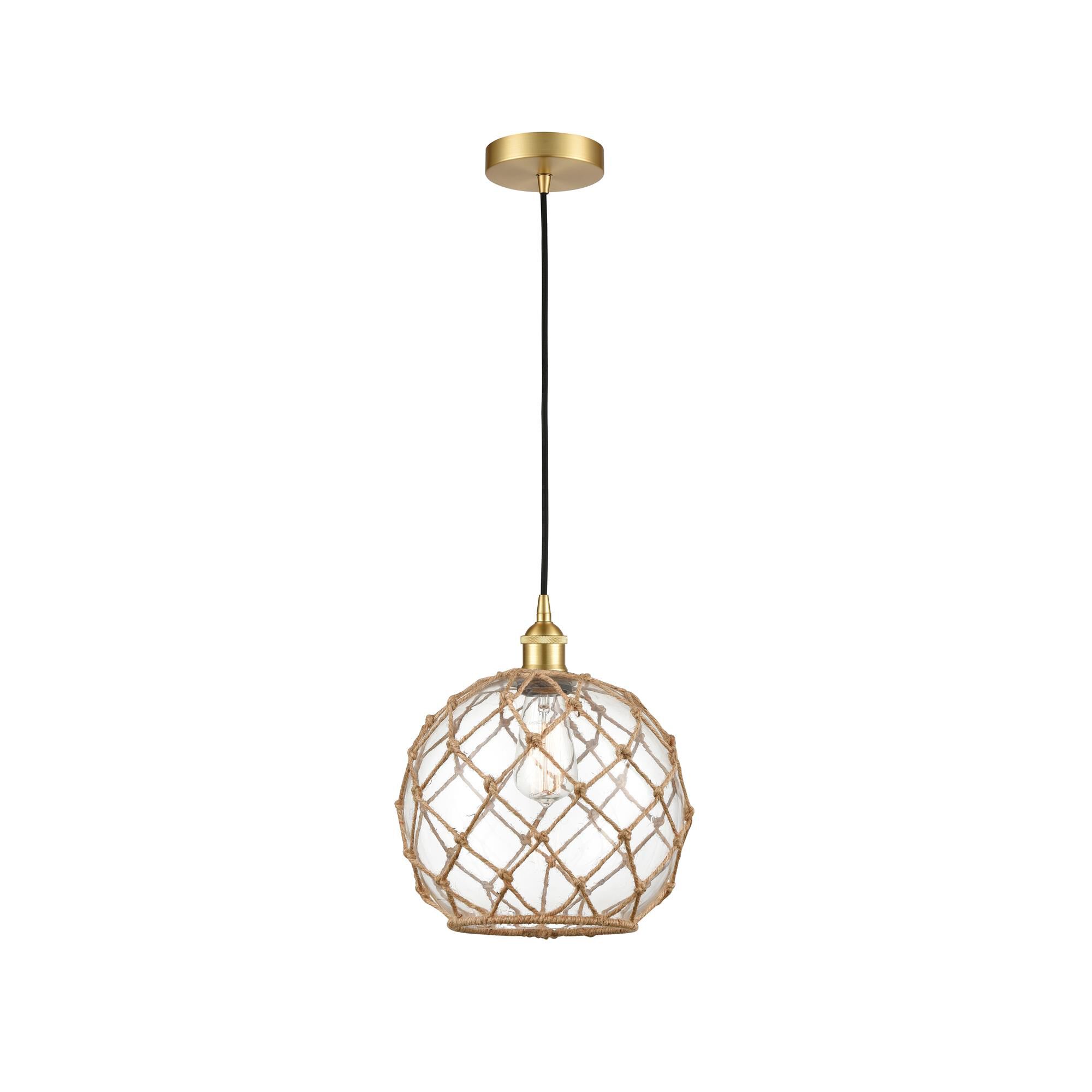 Bruno Marashlian Farmhouse Rope 10 Inch Mini Pendant by Innovations Lighting
