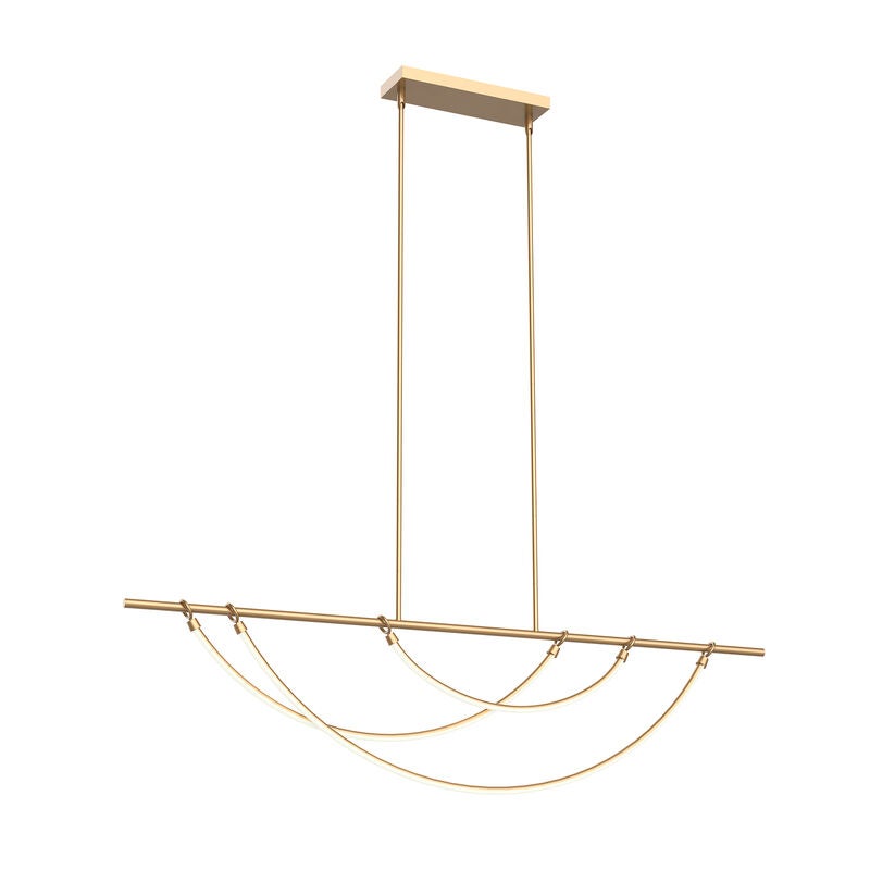 Ryan Pauly Aryas Large Linear Chandelier by Alora Lighting