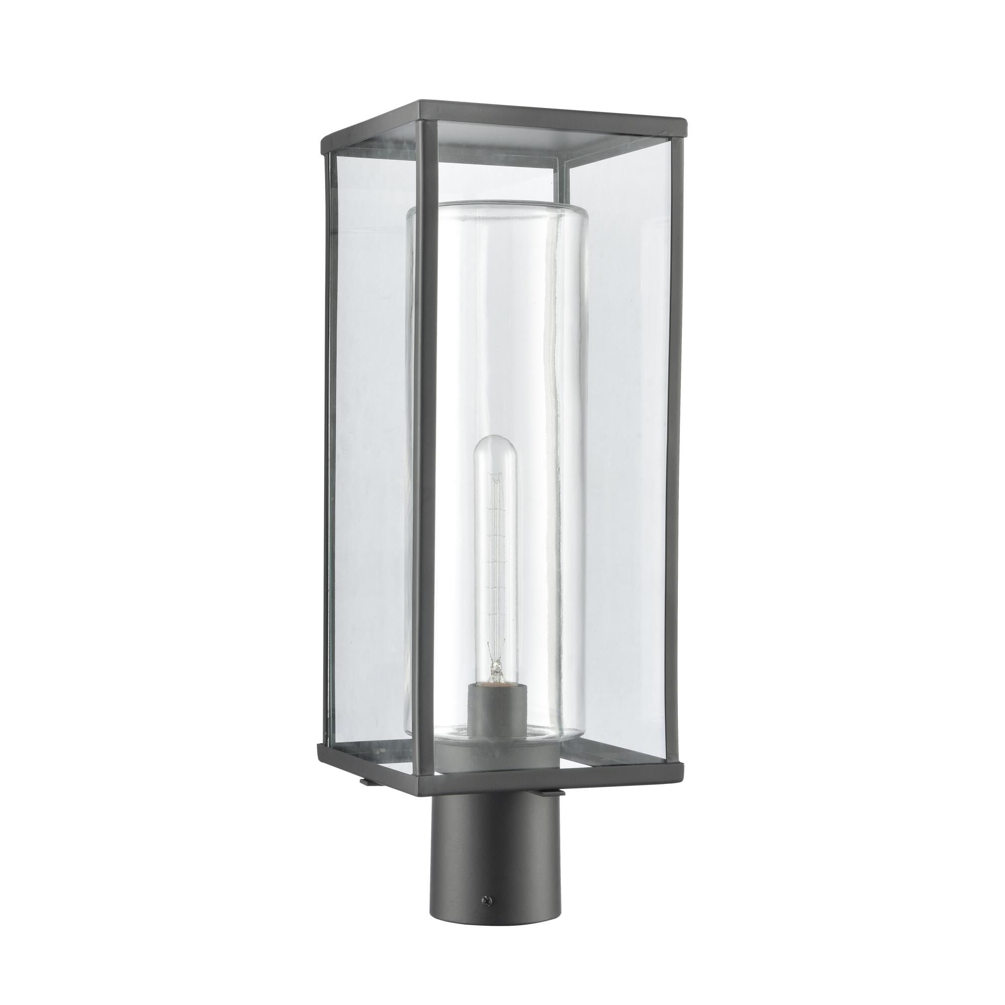 Shown in Matte Black finish and Clear  Shade glass and Clear Glass shade