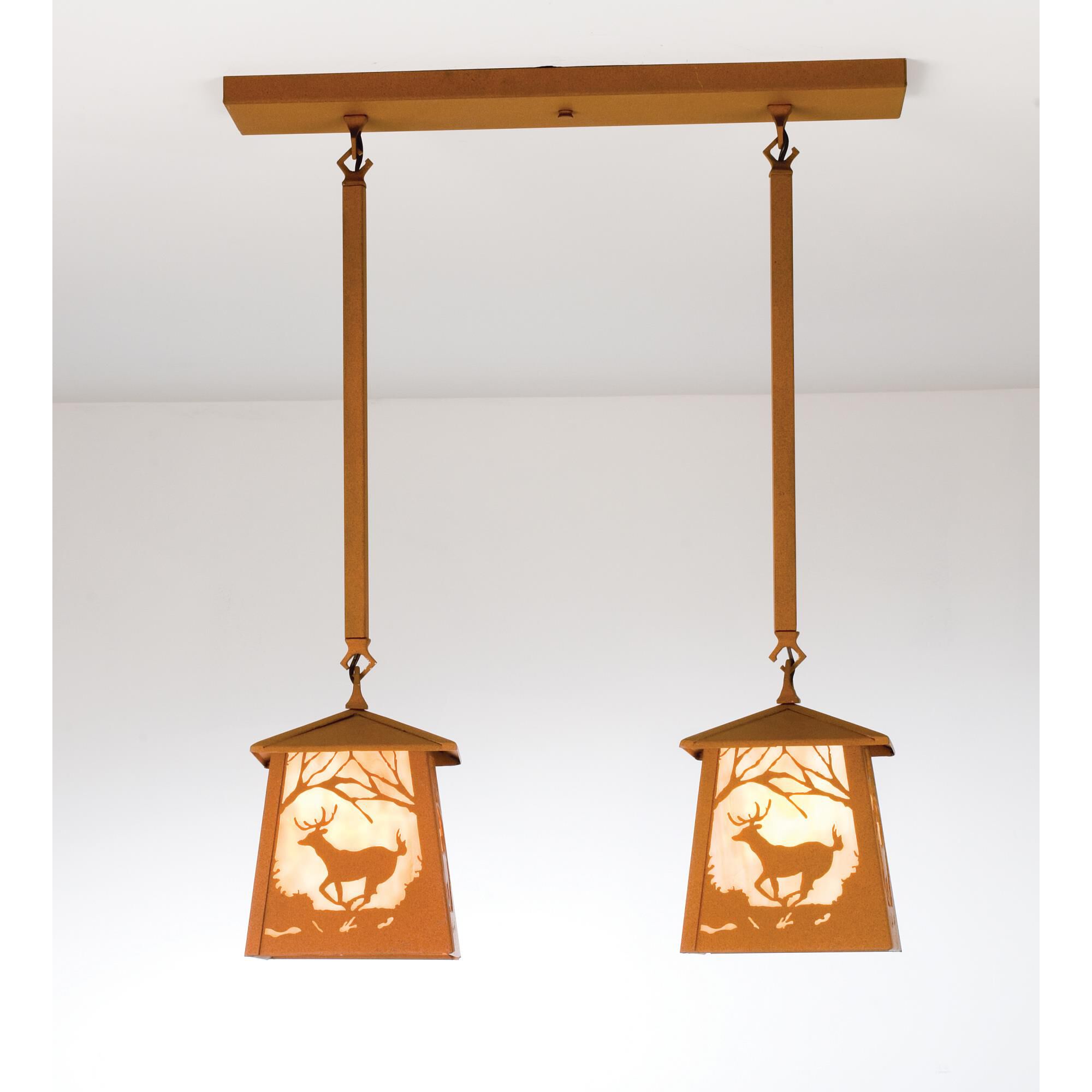 Shown in Earth finish and Beige glass