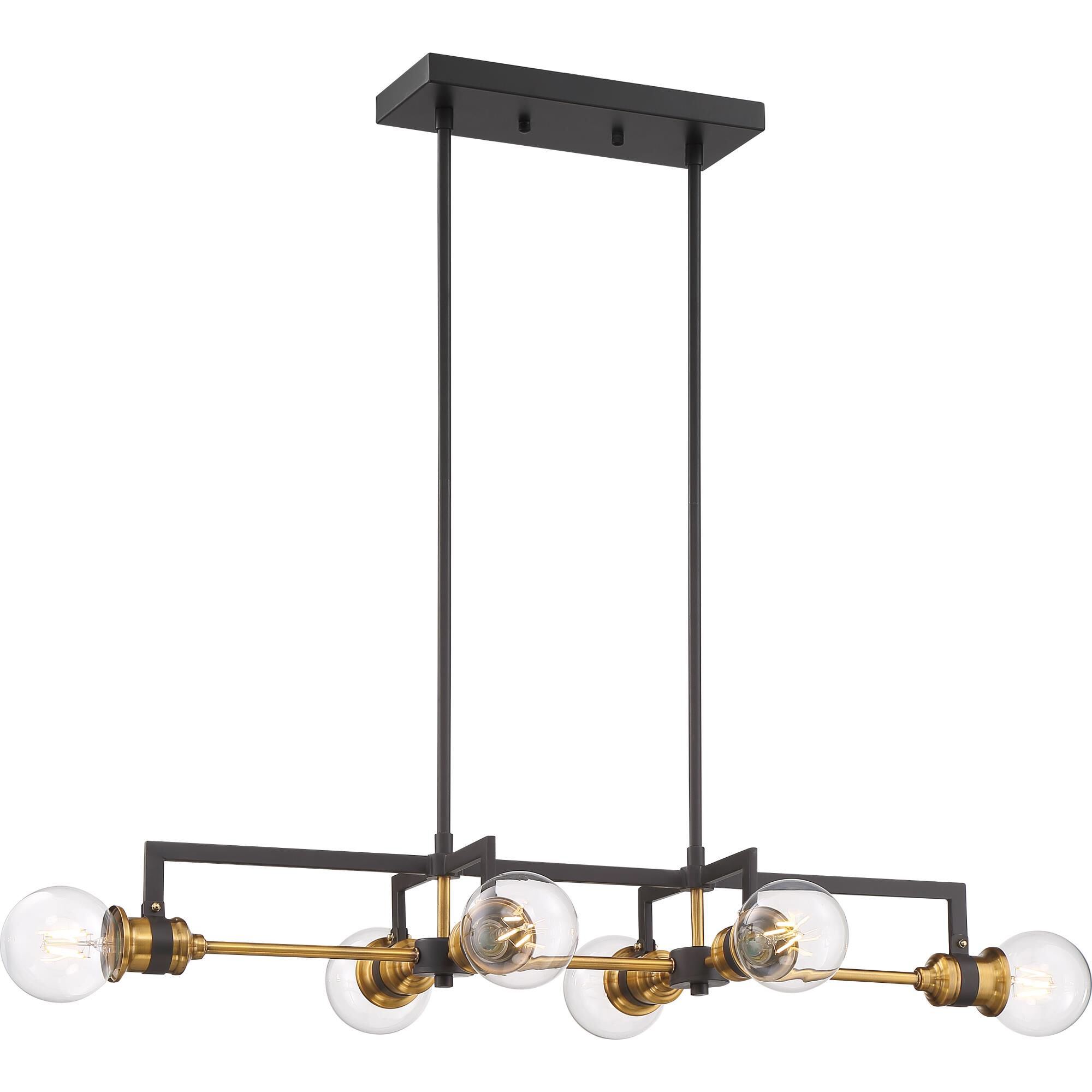 Shown in Warm Brass - Black finish