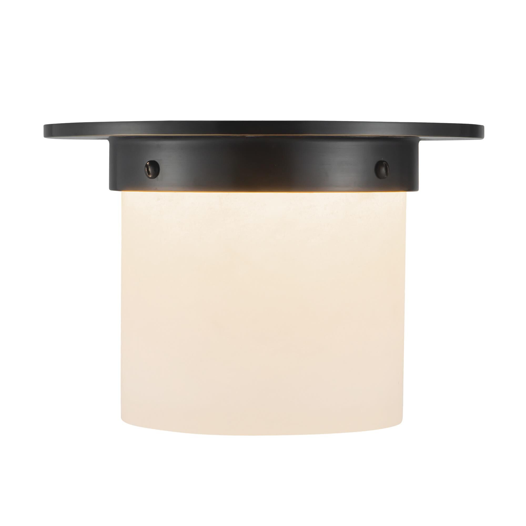 Shown in Urban Bronze finish and Alabaster glass