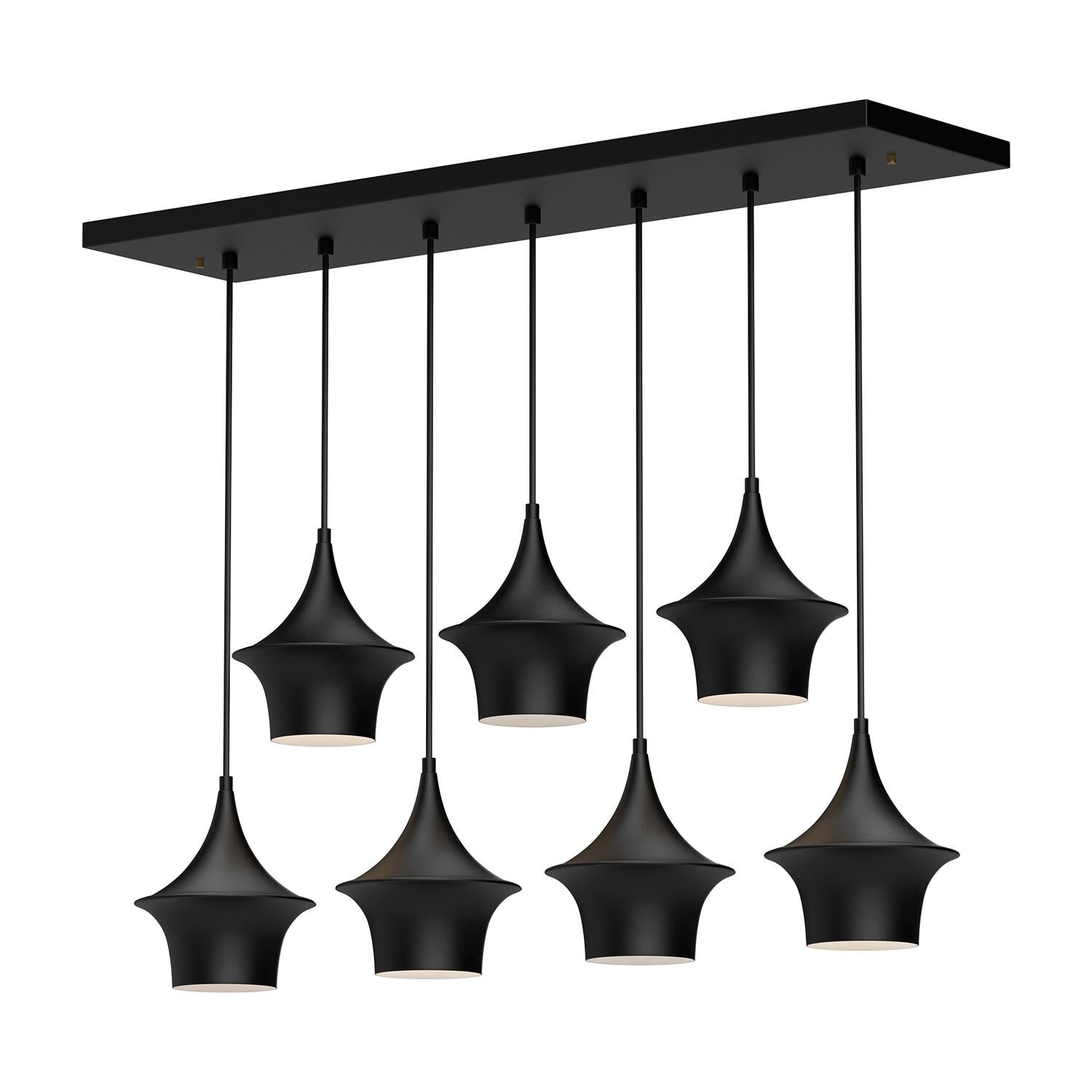 Emiko 36 Inch 7 Light Linear Suspension Light by Alora Mood