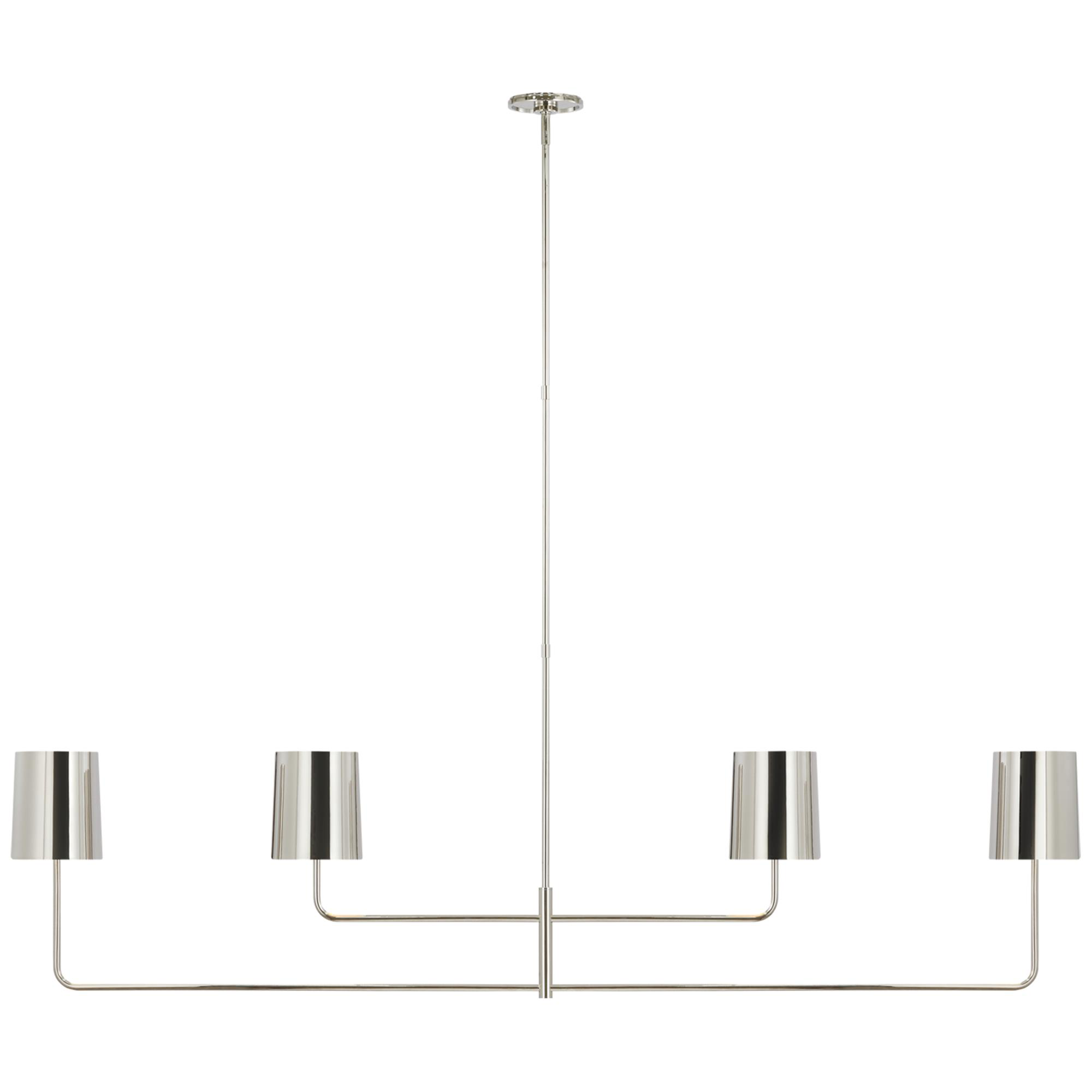 Shown in Polished Nickel finish and Polished Nickel shade