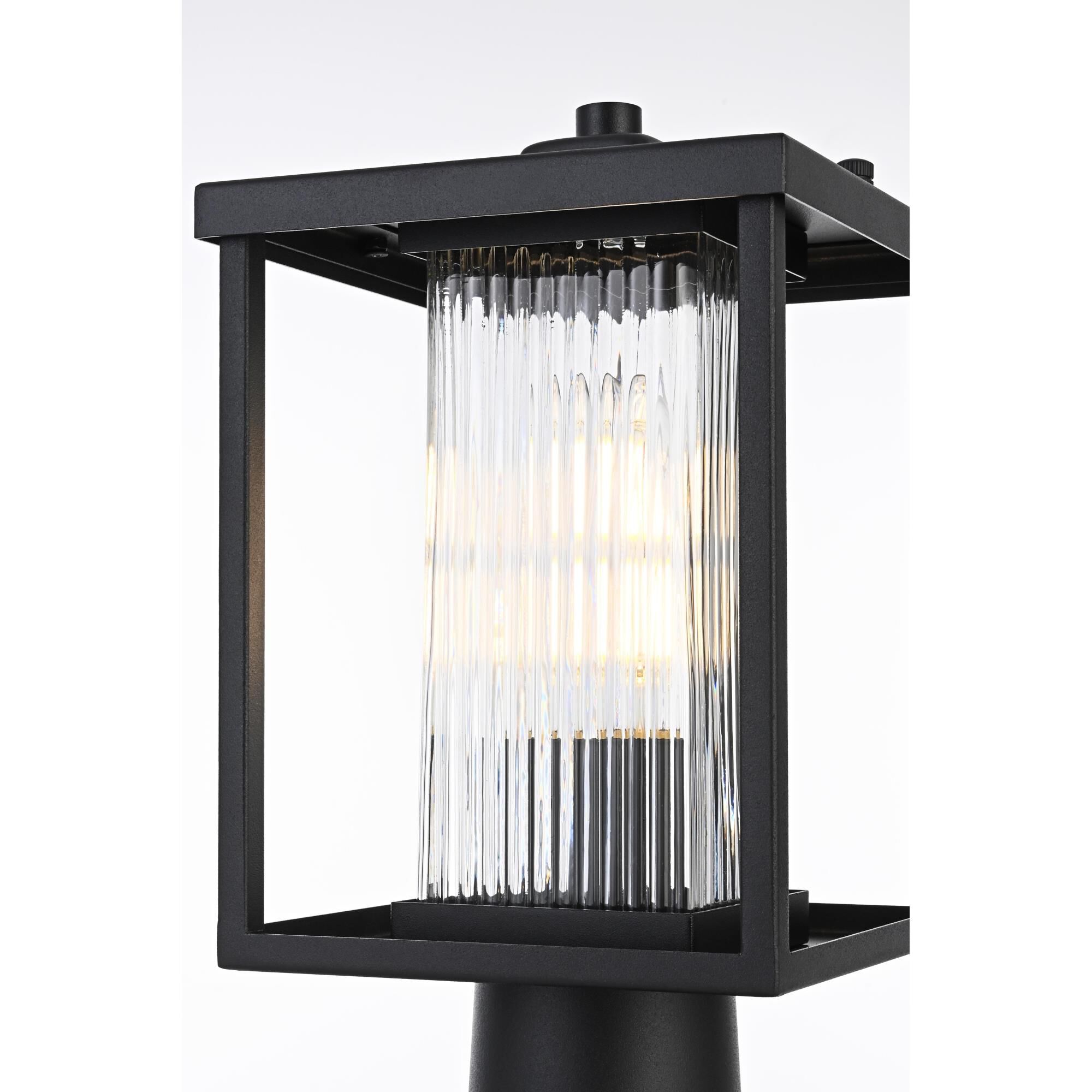 Dover 15 Inch Outdoor Post Lamp by Elegant Lighting