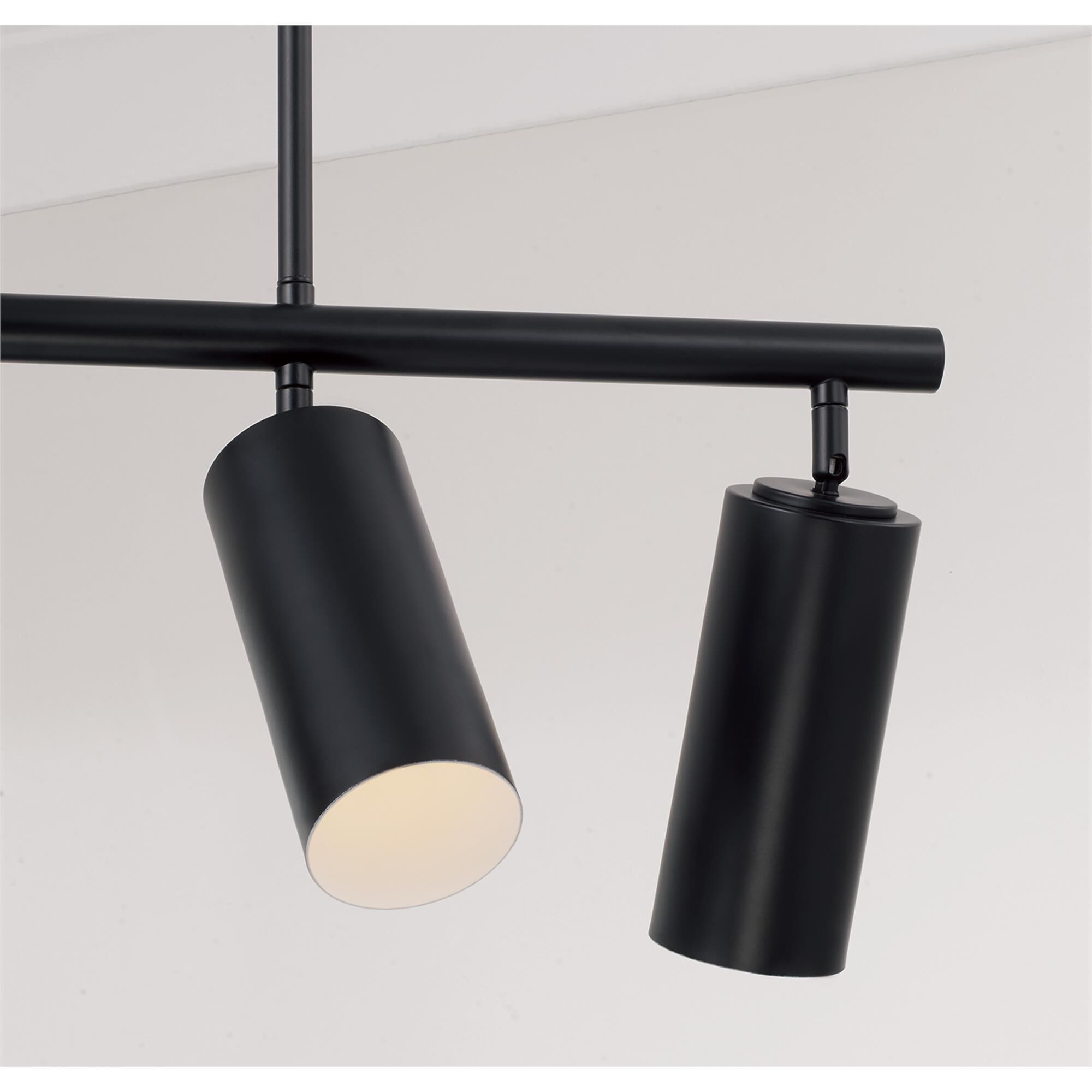 Shown in Matte Black finish and Matte Black Metal s With White Interior shade