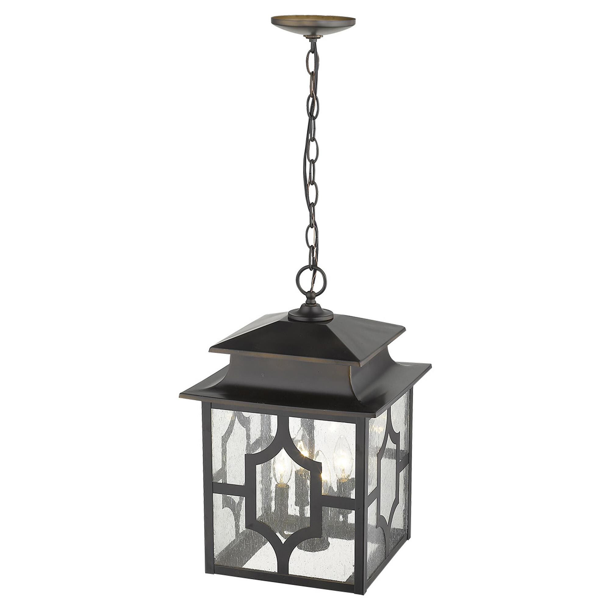 Calvert 18 Inch Tall 4 Light Outdoor Hanging Lantern by Acclaim Lighting