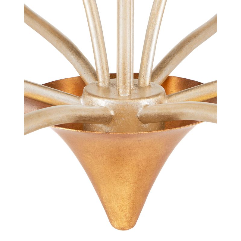 Paradiso 39 Inch 9 Light Chandelier by Currey and Company