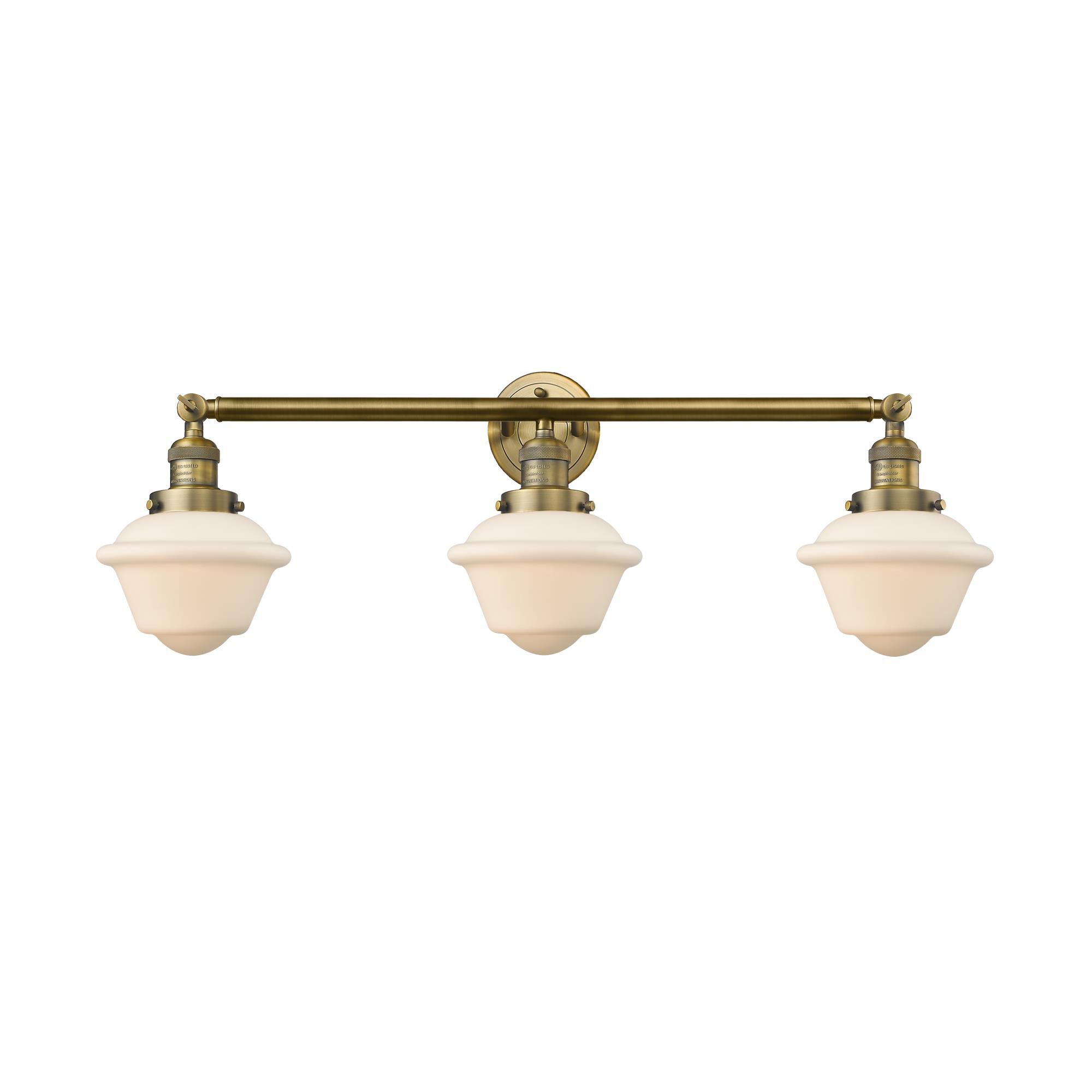 Bruno Marashlian Small Oxford 34 Inch 3 Light Bath Vanity Light by Innovations Lighting