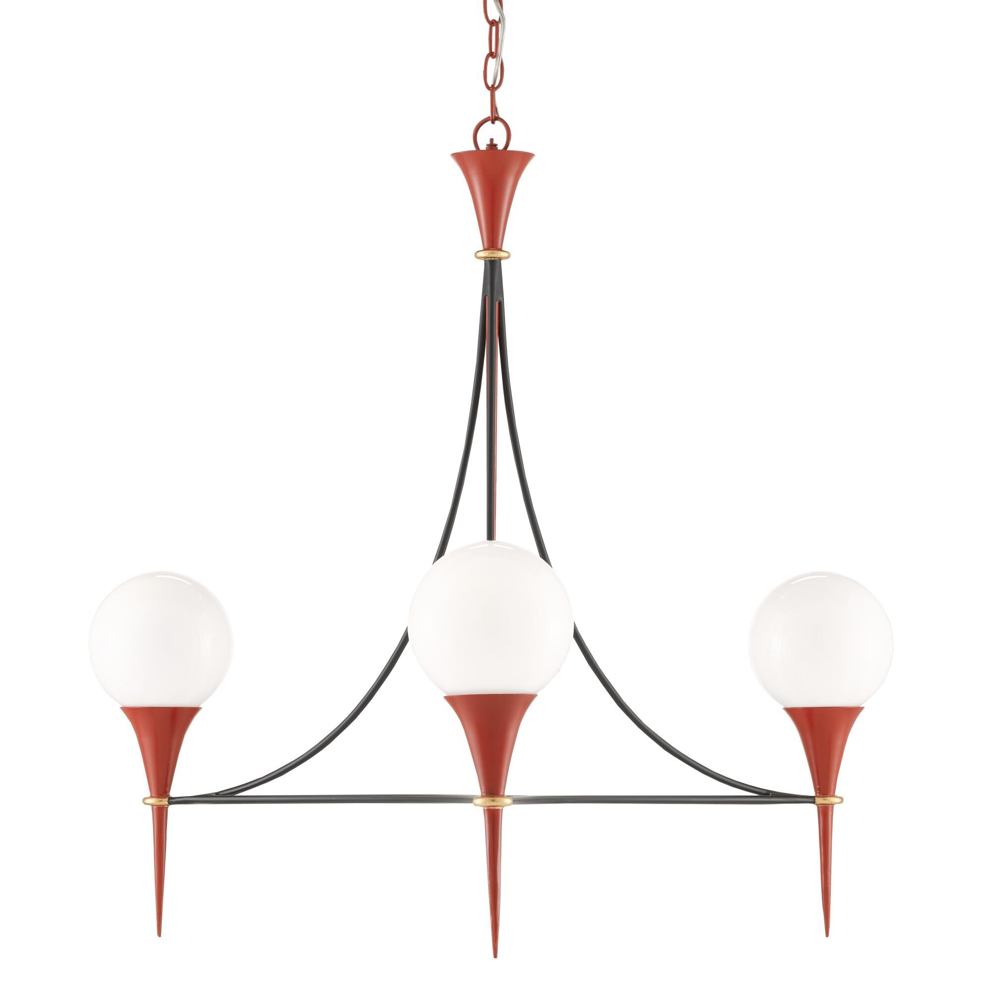 Claudel 3 Light Chandelier by Currey and Company