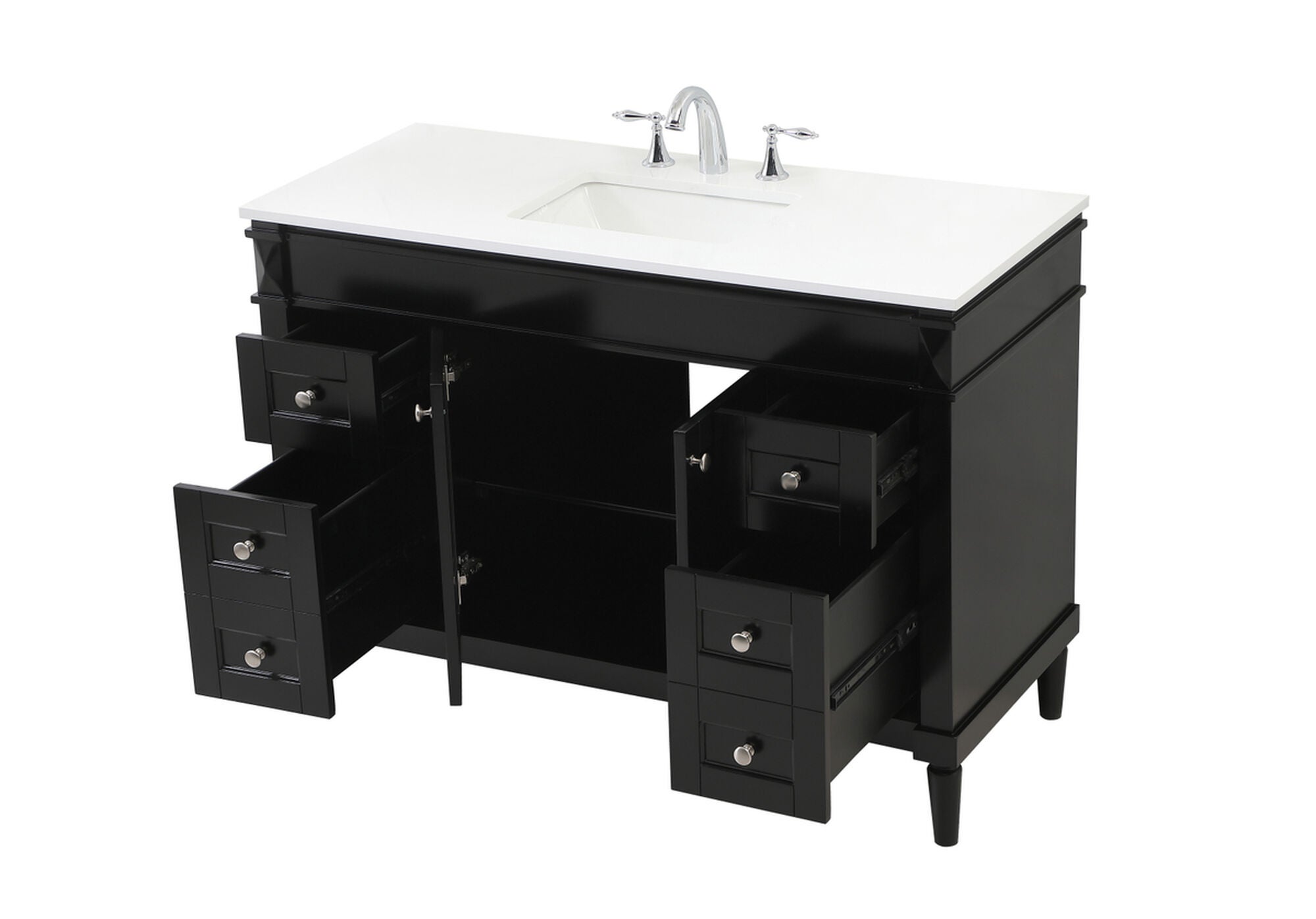 Shown in Black finish and No Backsplash accent
