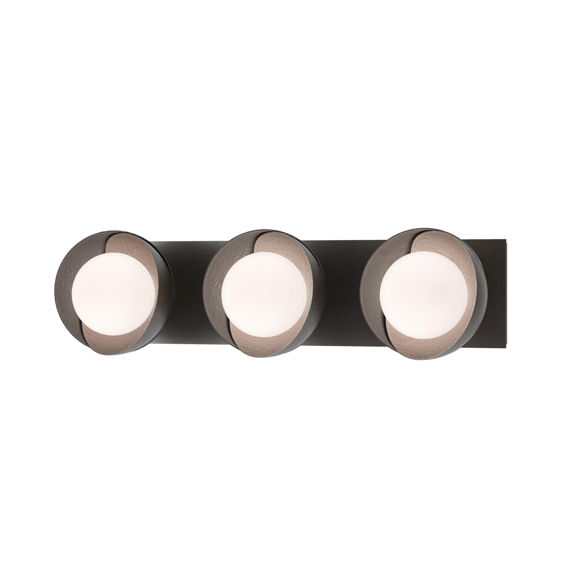 Shown in Oil Rubbed Bronze finish and Opal glass and Black (10) accent