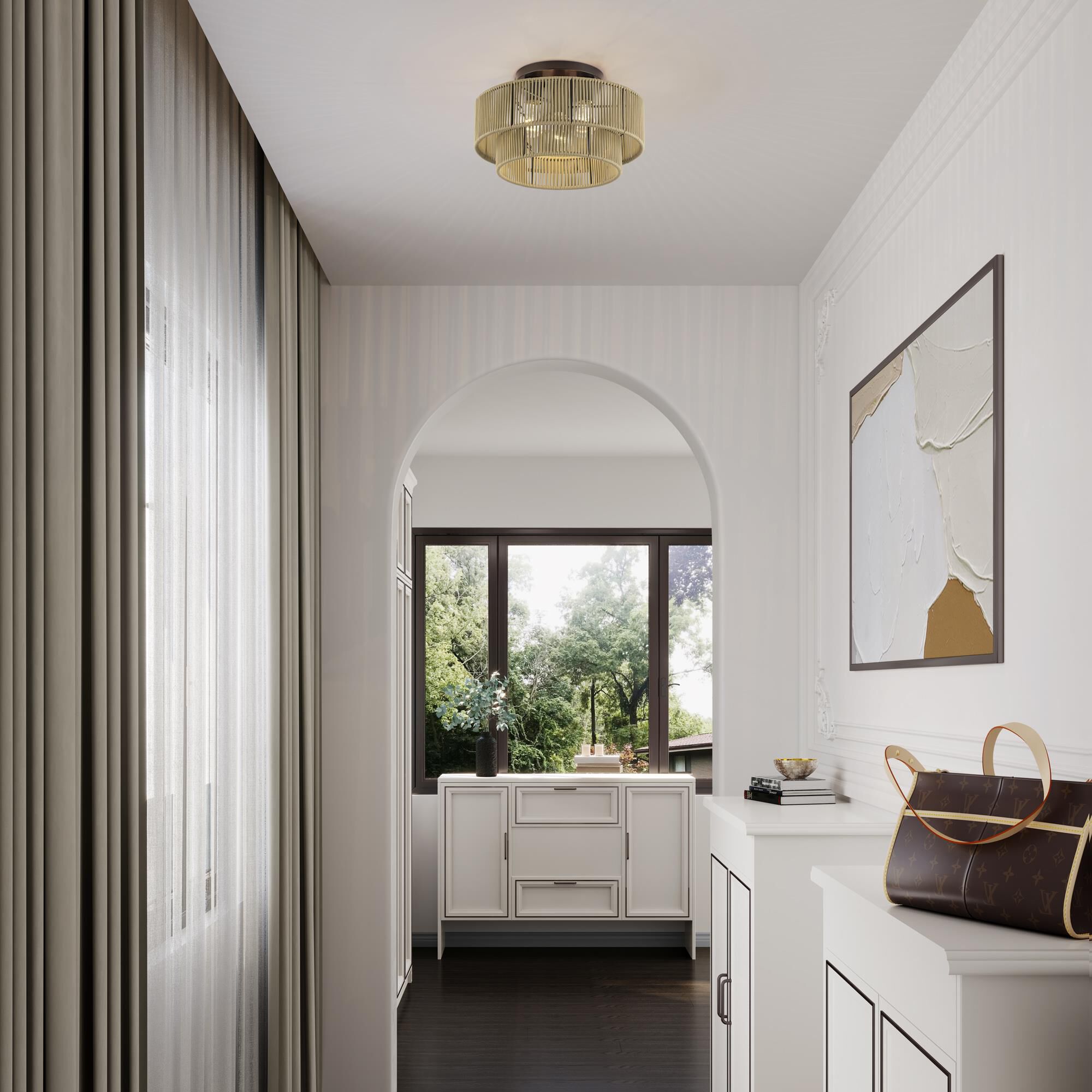 Acordia 15 Inch Semi Flush Mount by Livex Lighting