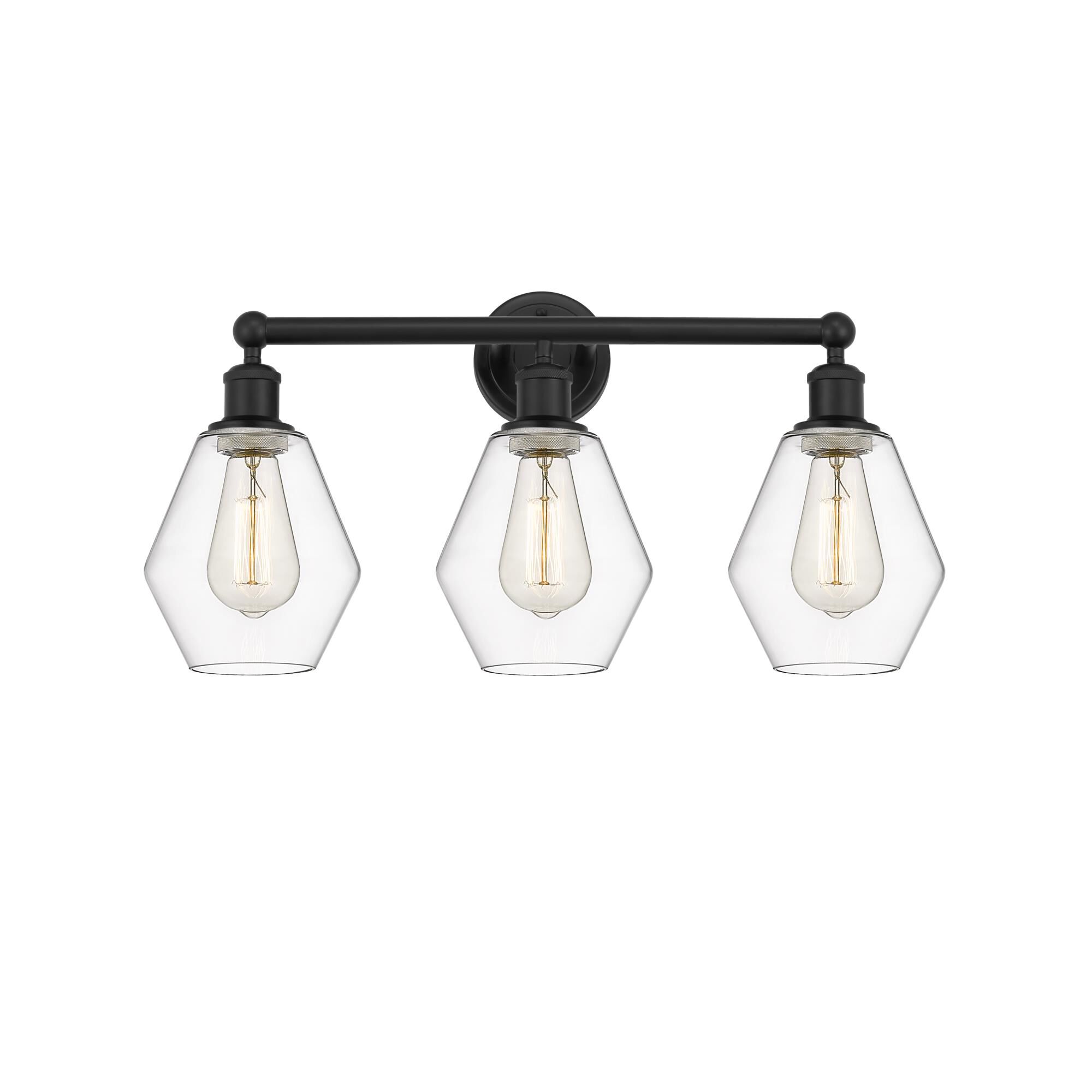 Shown in Matte Black, Clear finish and Clear glass and Clear Glass shade