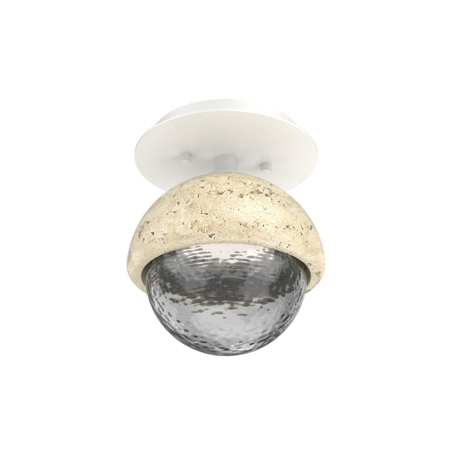 Levi Wilson Cabochon 6 Inch Flush Mount by Hammerton Studio