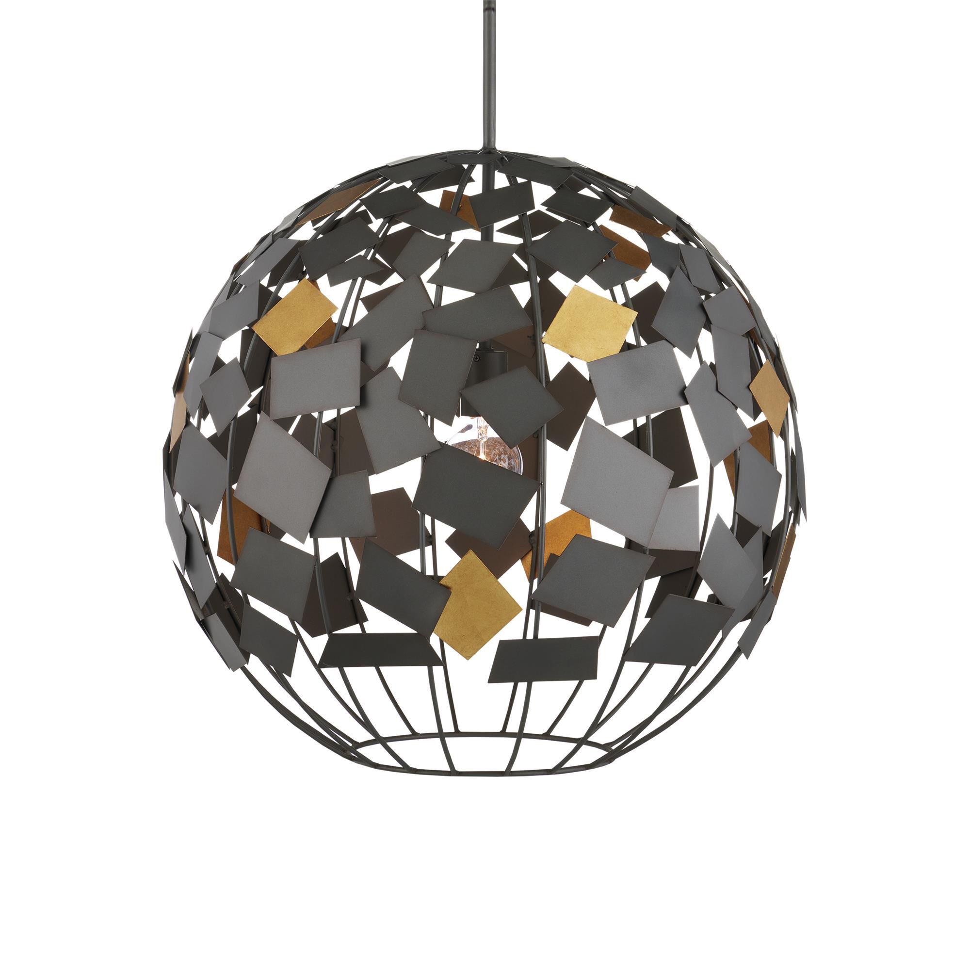 Shown in Hiroshi Gray/Contemporary Gold Leaf finish