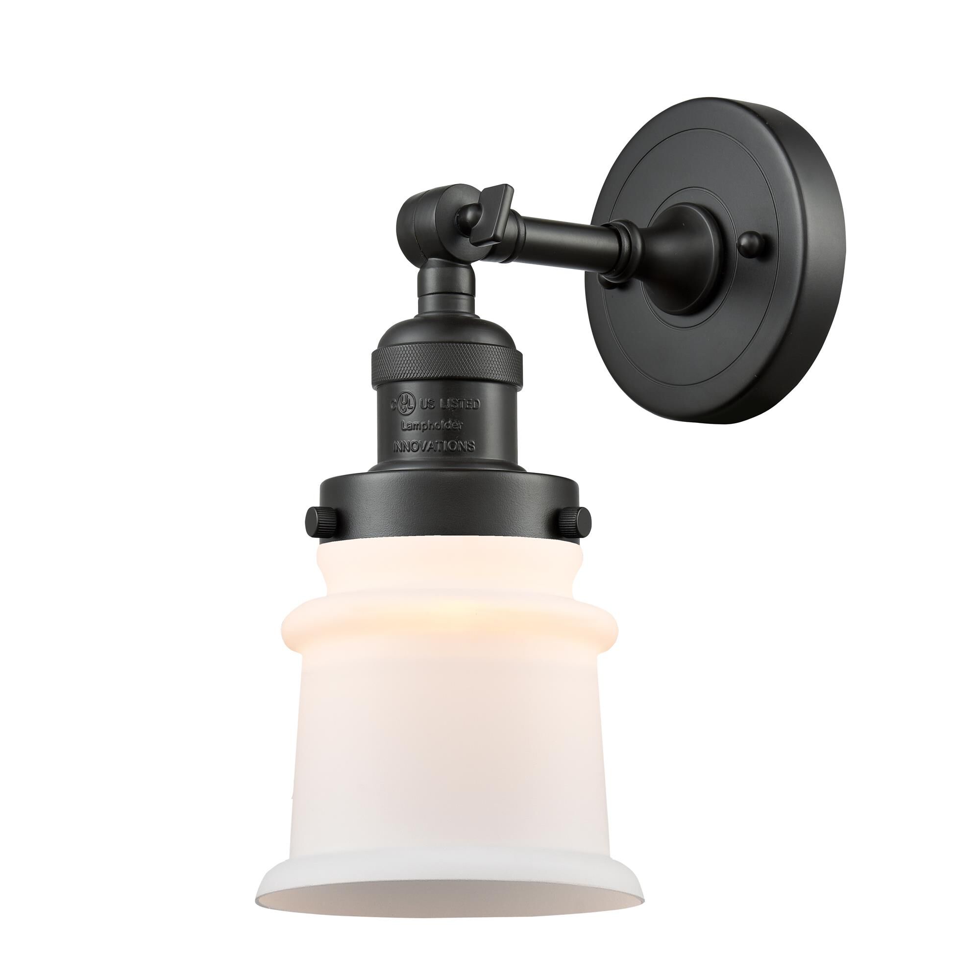 Shown in Oil Rubbed Bronze finish and Matte White Cased glass