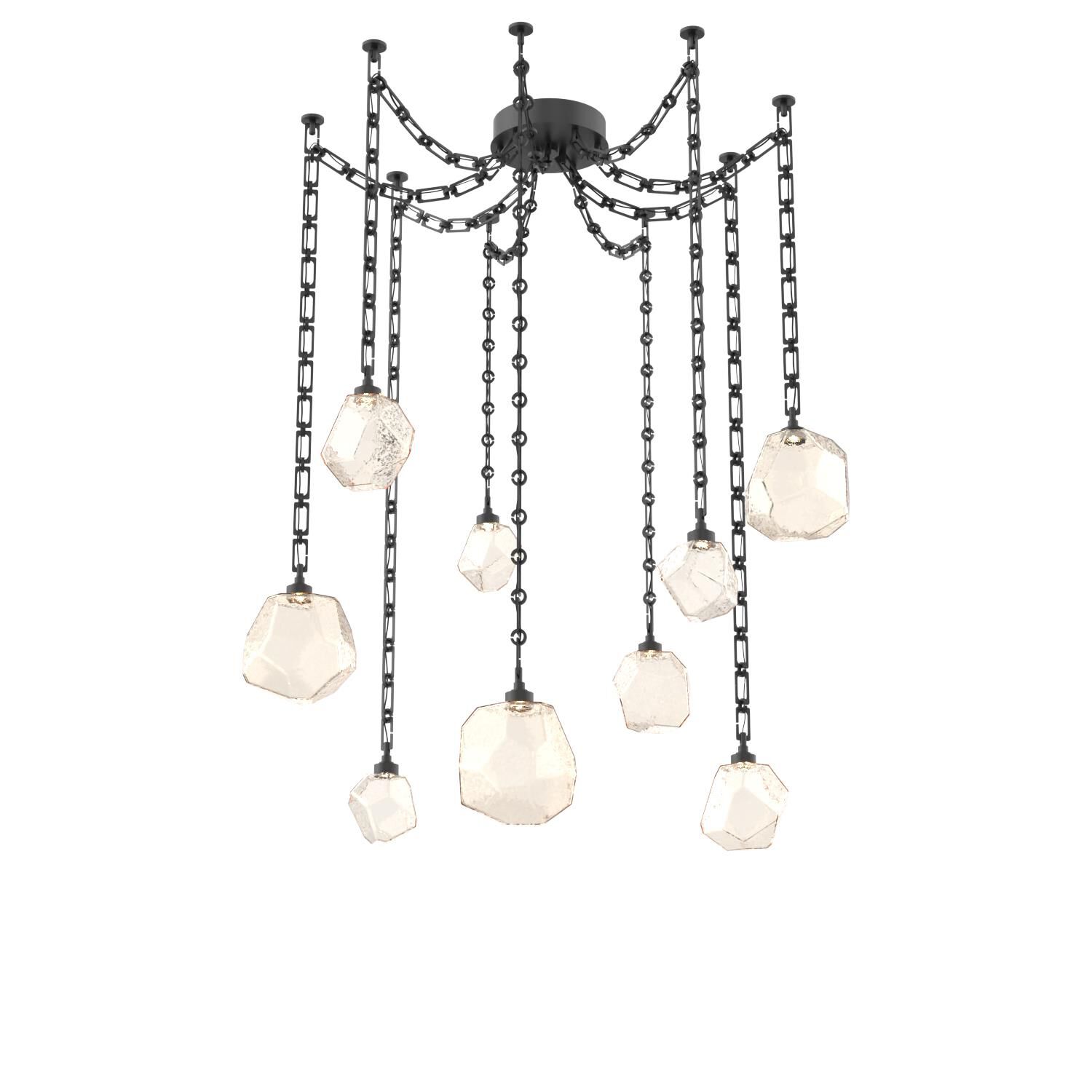 Levi Wilson Gem 17 Inch Multi Pendant Light by Hammerton Studio