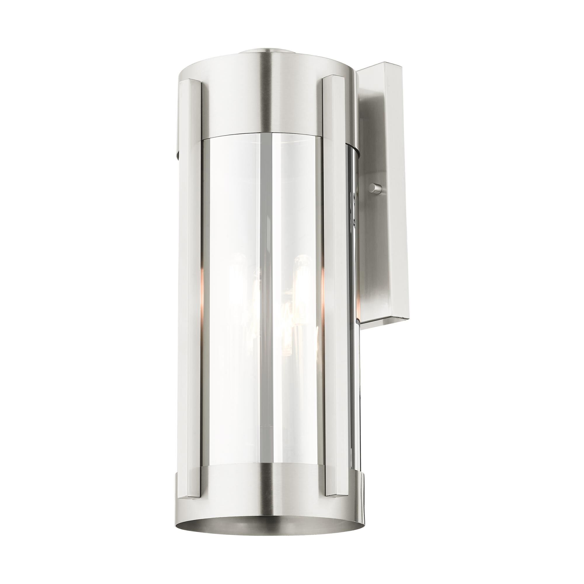 Shown in Brushed Nickel finish and Electrical Plated Smoke glass and Electrical Plated Smoke Glass shade