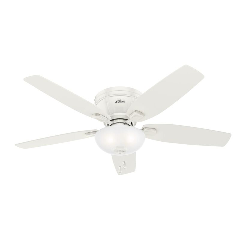Kenbridge 52 Inch Flush Mount Fan with Light Kit by Hunter Fan