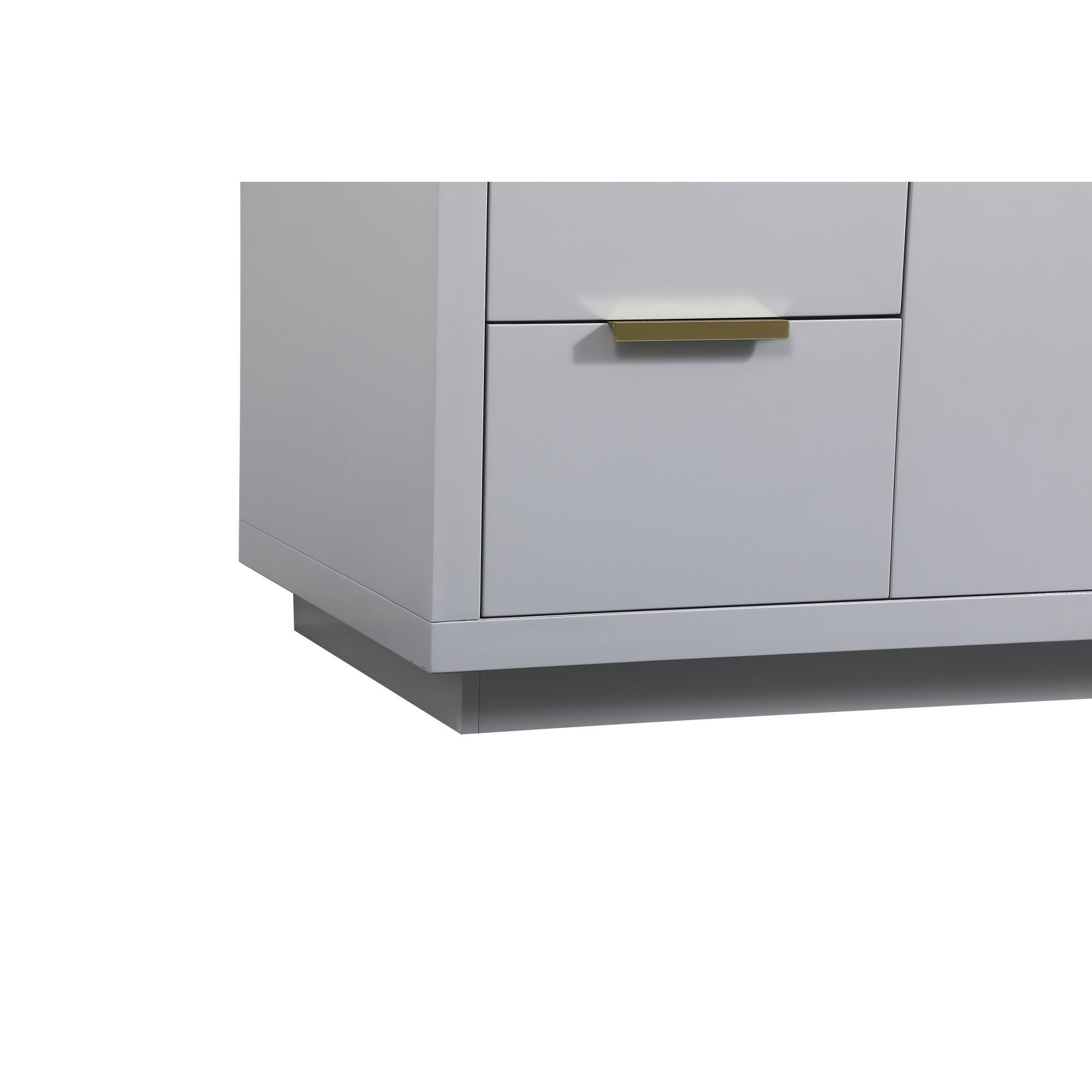 Shown in Grey finish