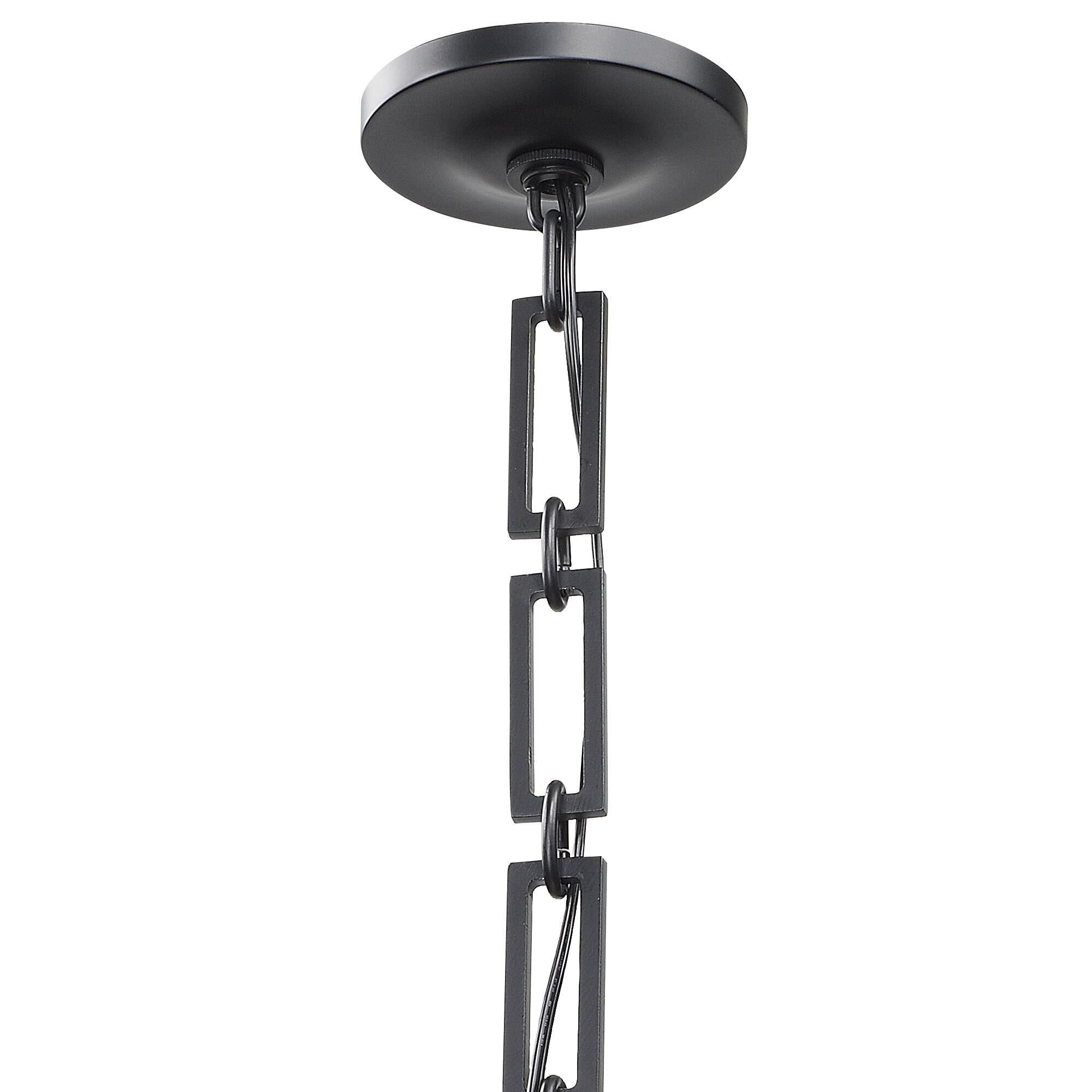 Shown in Matte Black + Antique Gold finish and Iron glass and Iron shade