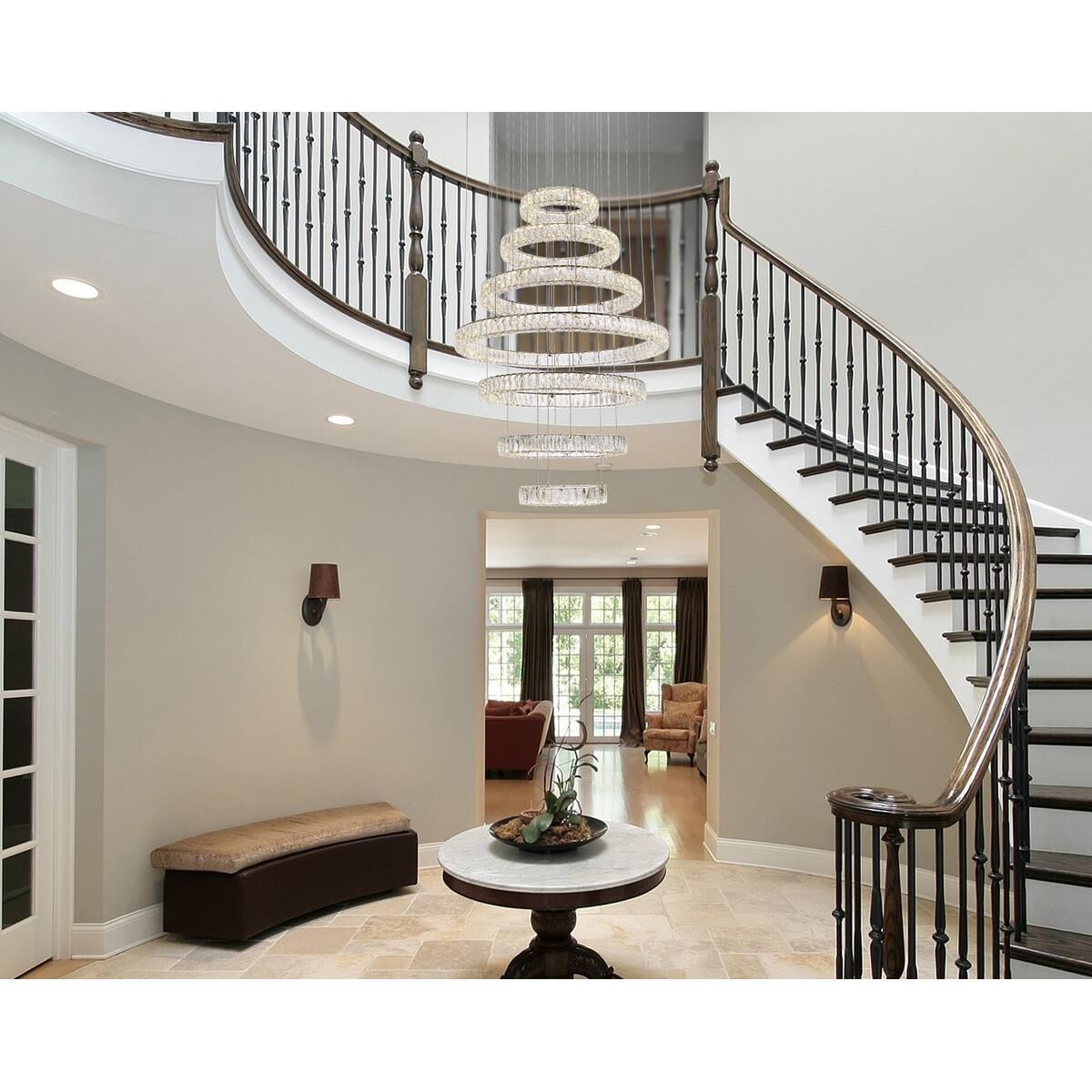 Shown in Chrome finish and Clear Royal Cut crystal