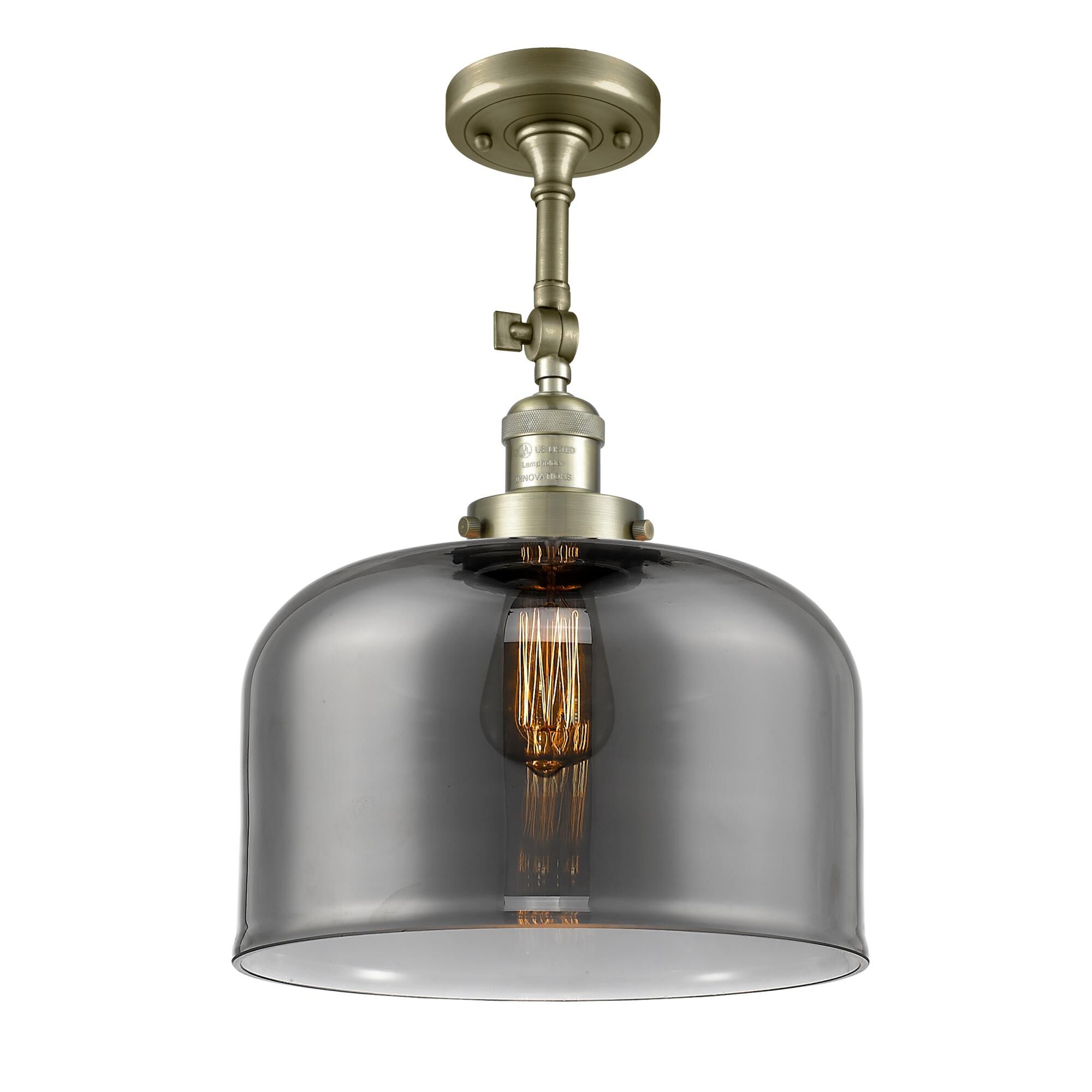 Bruno Marashlian Bell 12 Inch 1 Light Semi Flush Mount,