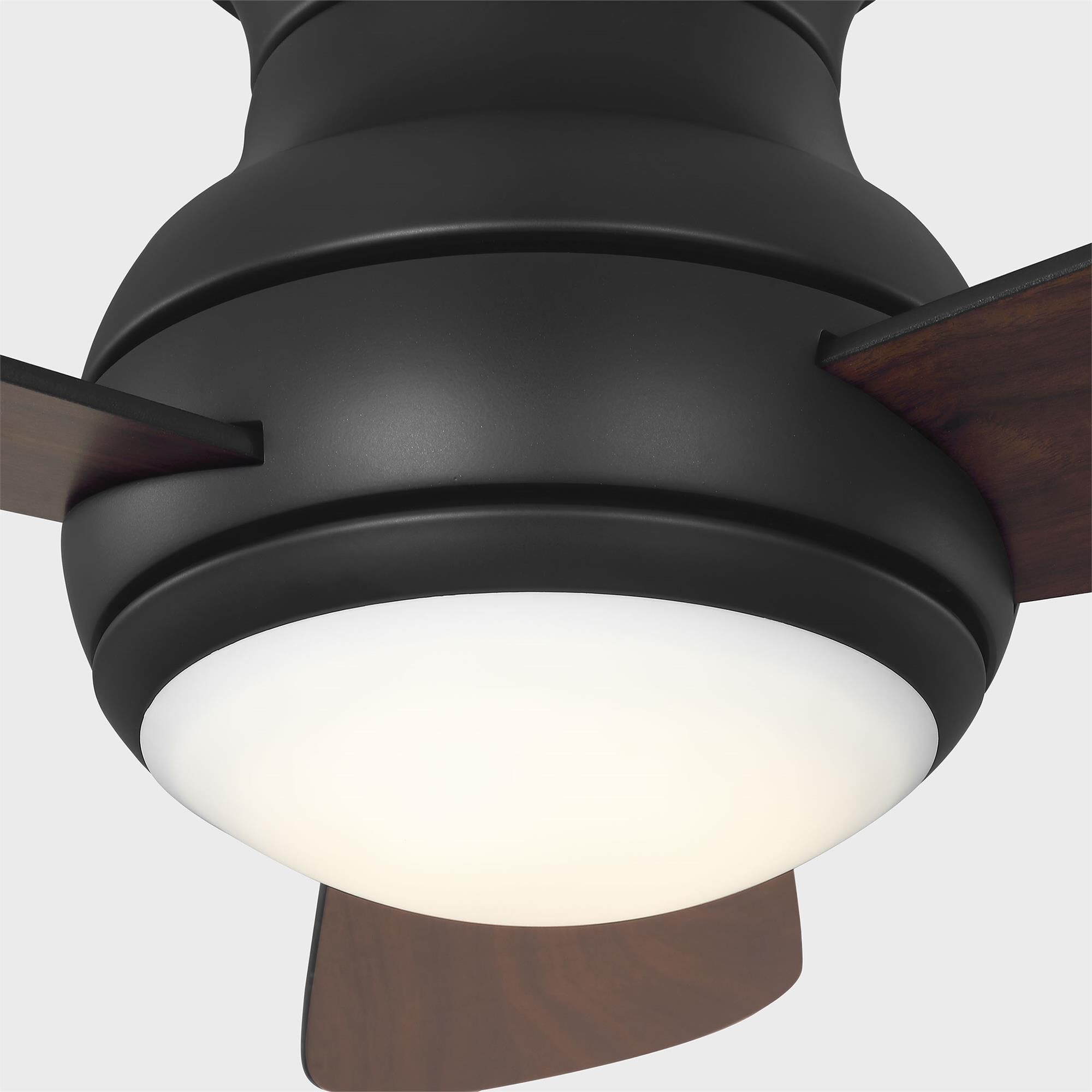 Orbis Hugger 32 Inch Flush Mount Fan with Light Kit,