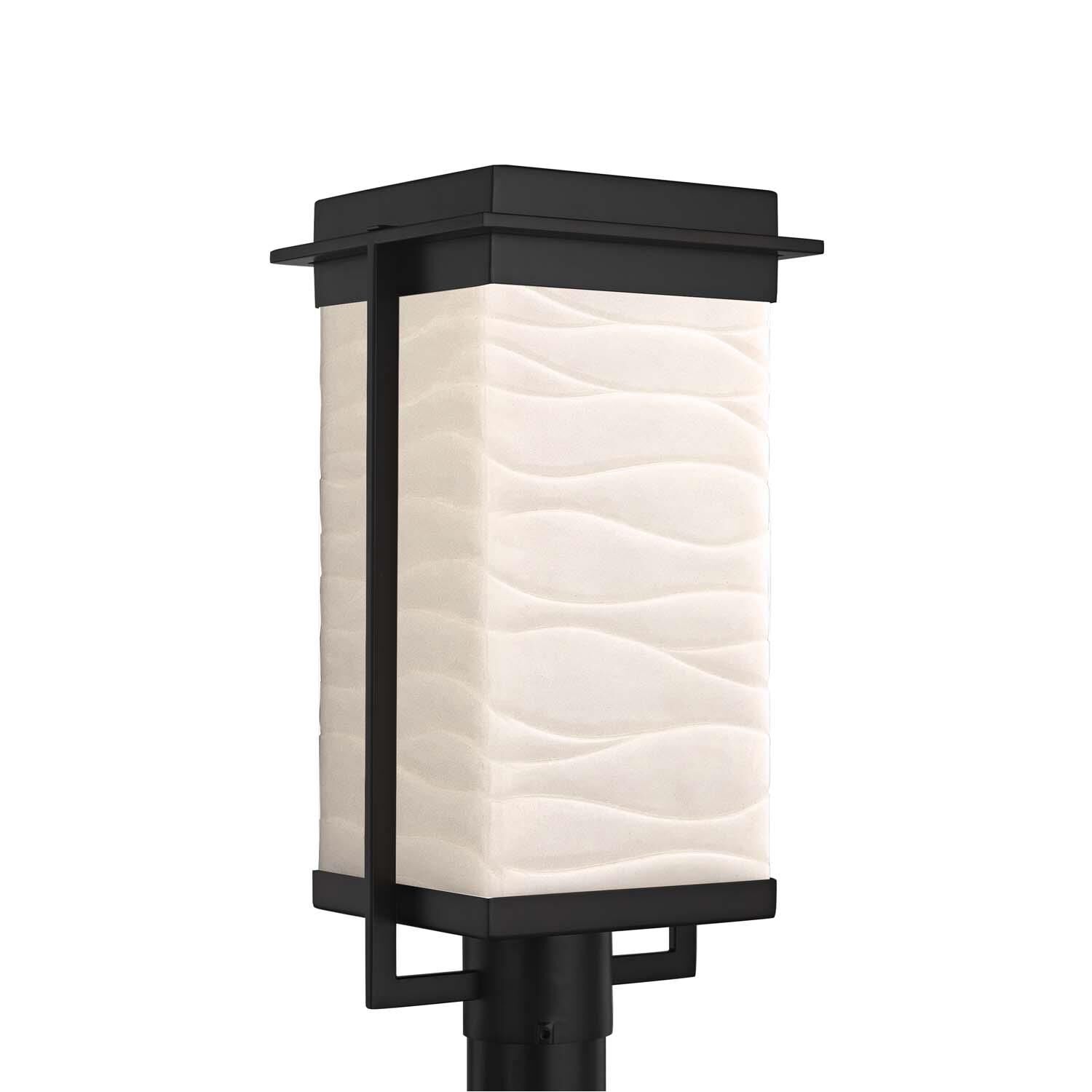 Porcelina - Pacific 18 Inch Tall 1 Light LED Outdoor Post Lamp by Justice Design Group