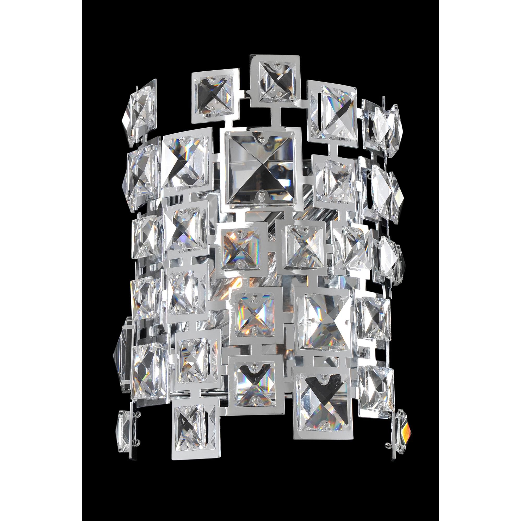 Shown in Chrome finish and Firenze Clear crystal