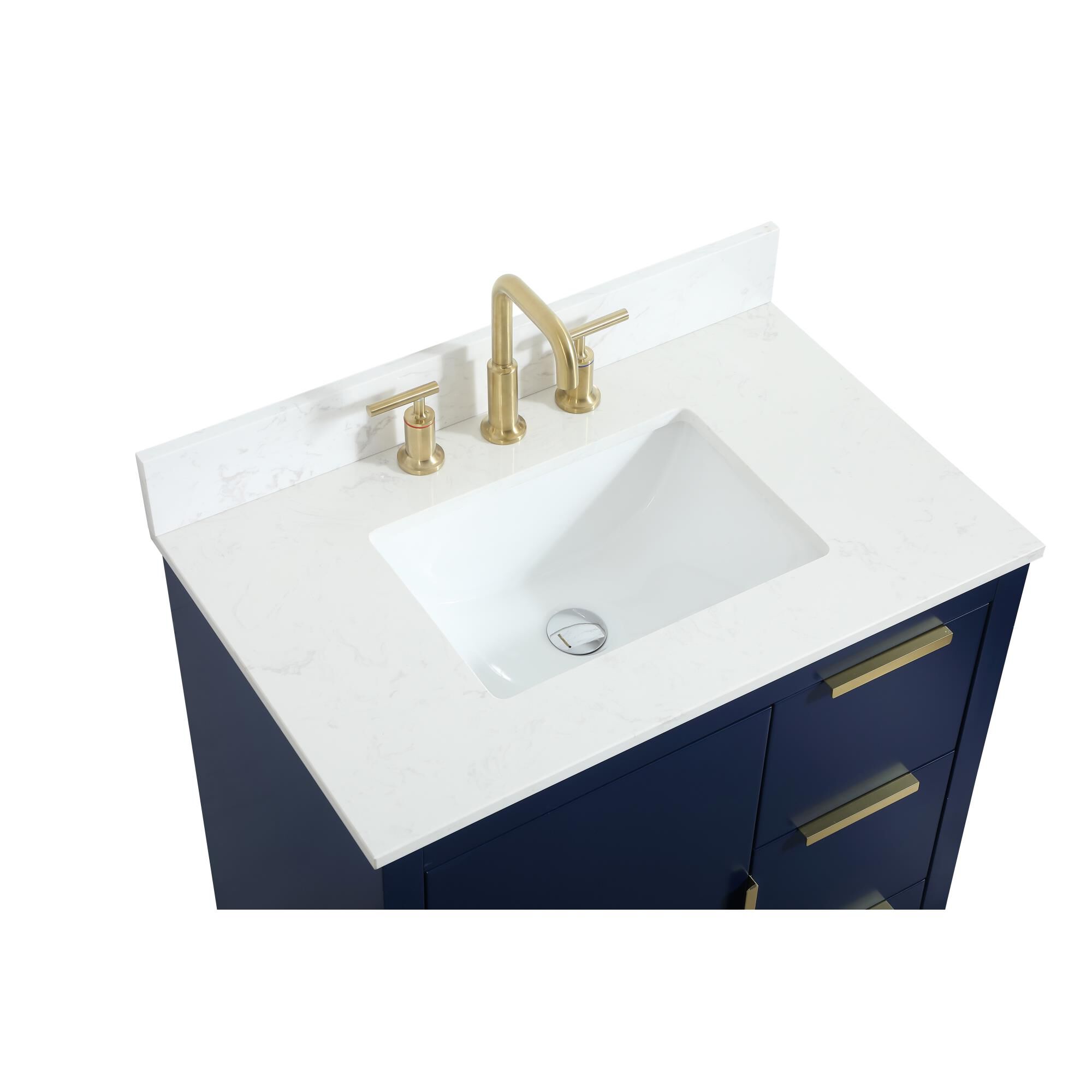 Shown in Blue finish