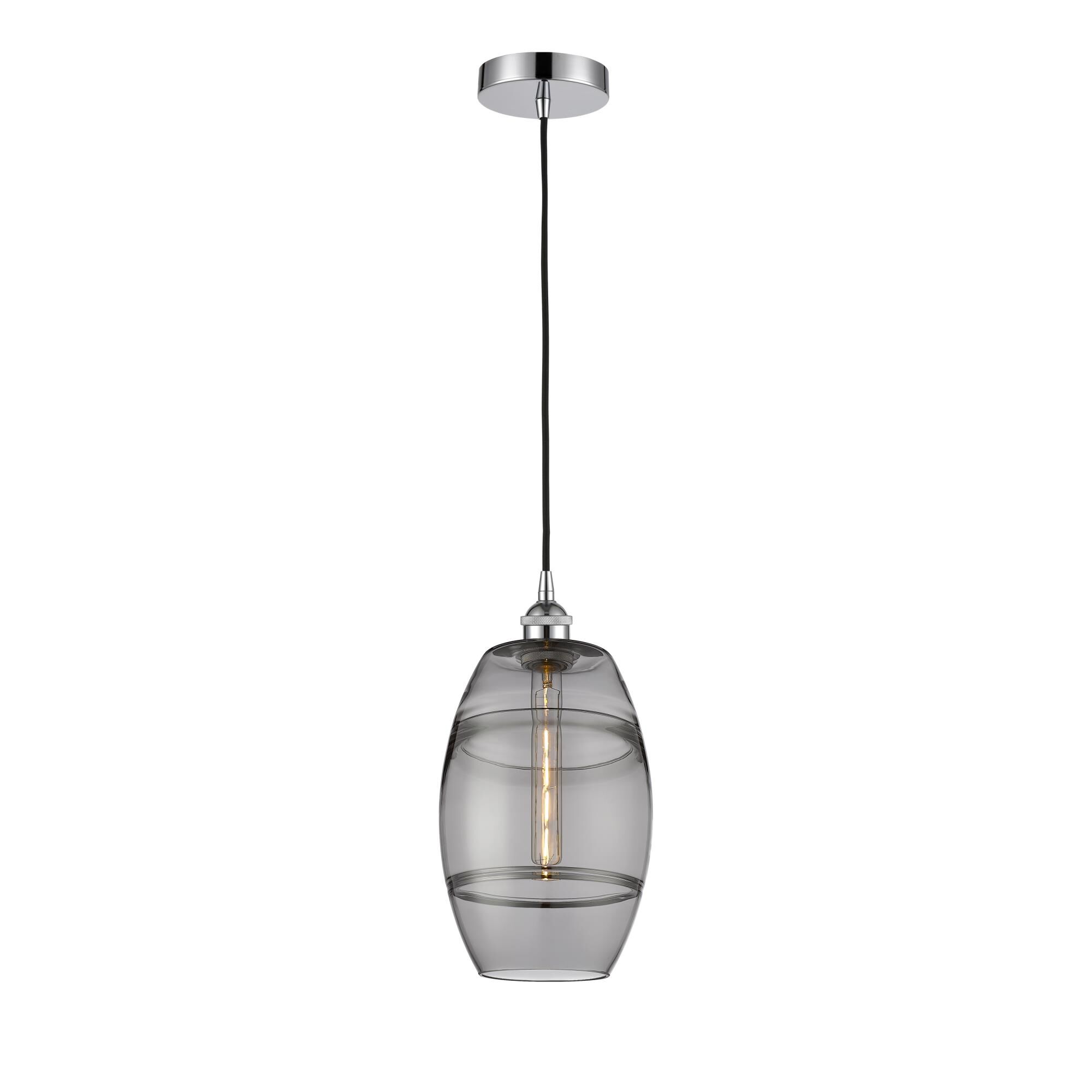 Shown in Polished Chrome finish and Light Smoke glass