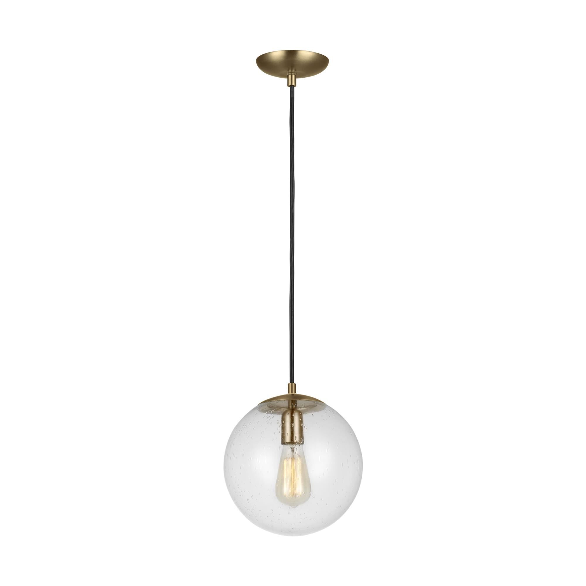 Shown in Satin Bronze finish and Clear Seeded glass