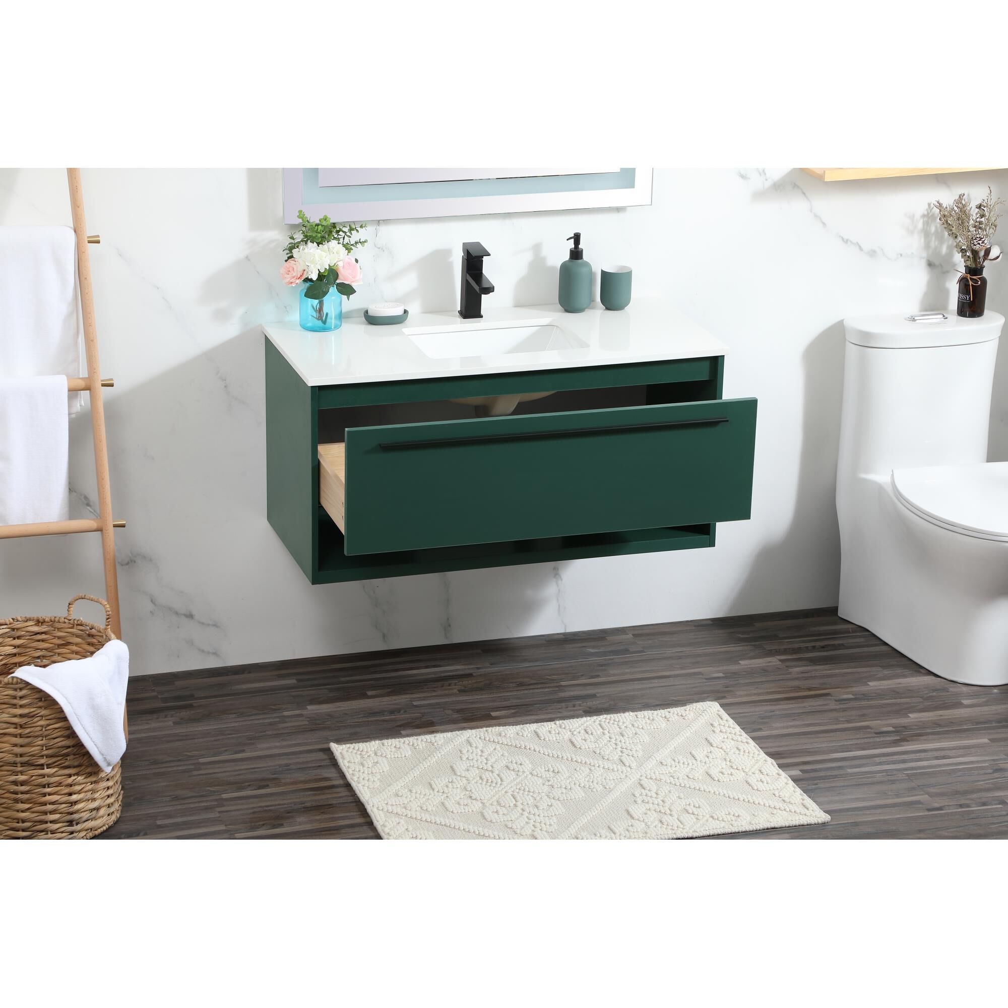 Shown in Green finish