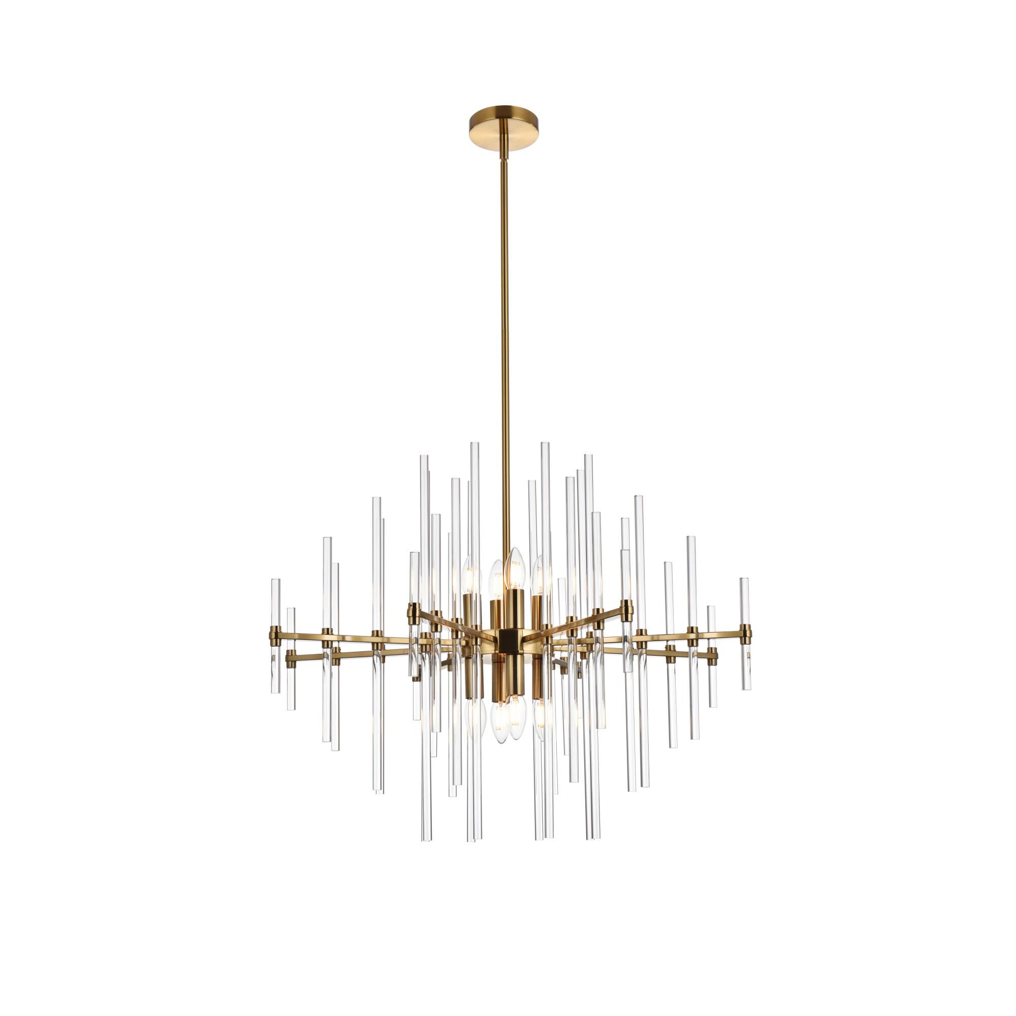 Sienna 31 Inch 8 Light Chandelier by Elegant Lighting