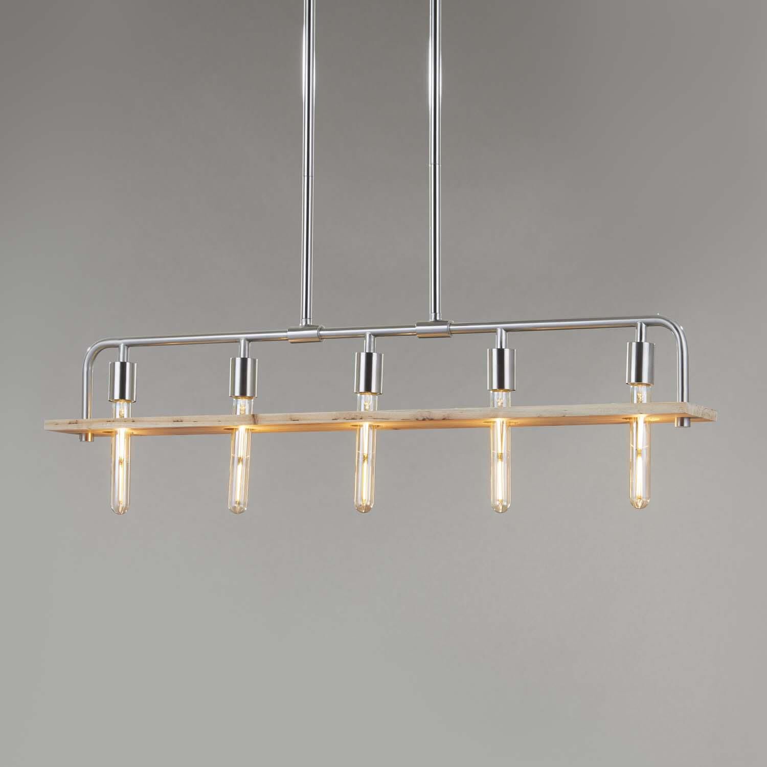Eco - Bronx 4 Inch 5 Light Linear Suspension Light by Justice Design Group