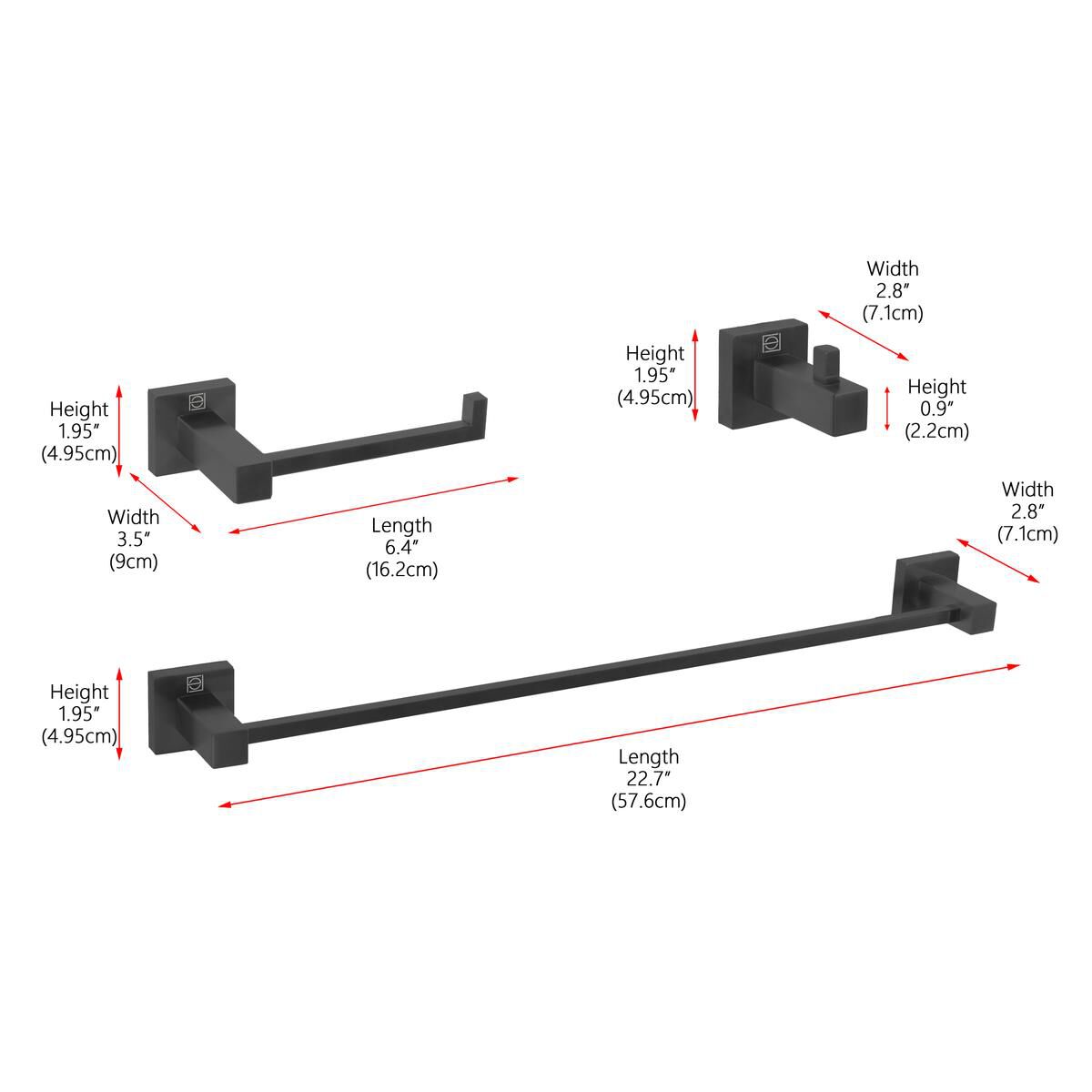 Shown in Matte Black finish