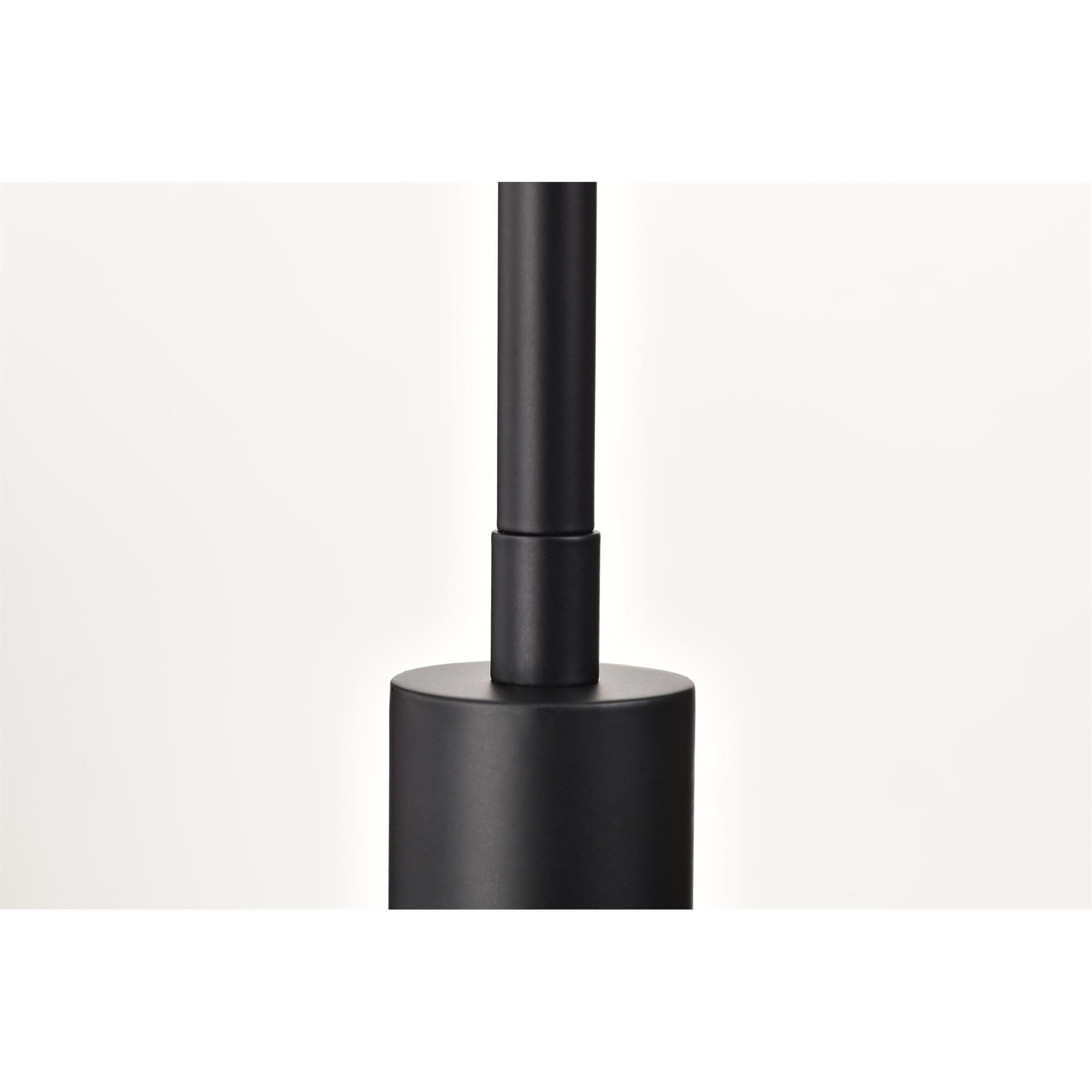 Shown in Matte Black finish and Clear Ribbed glass
