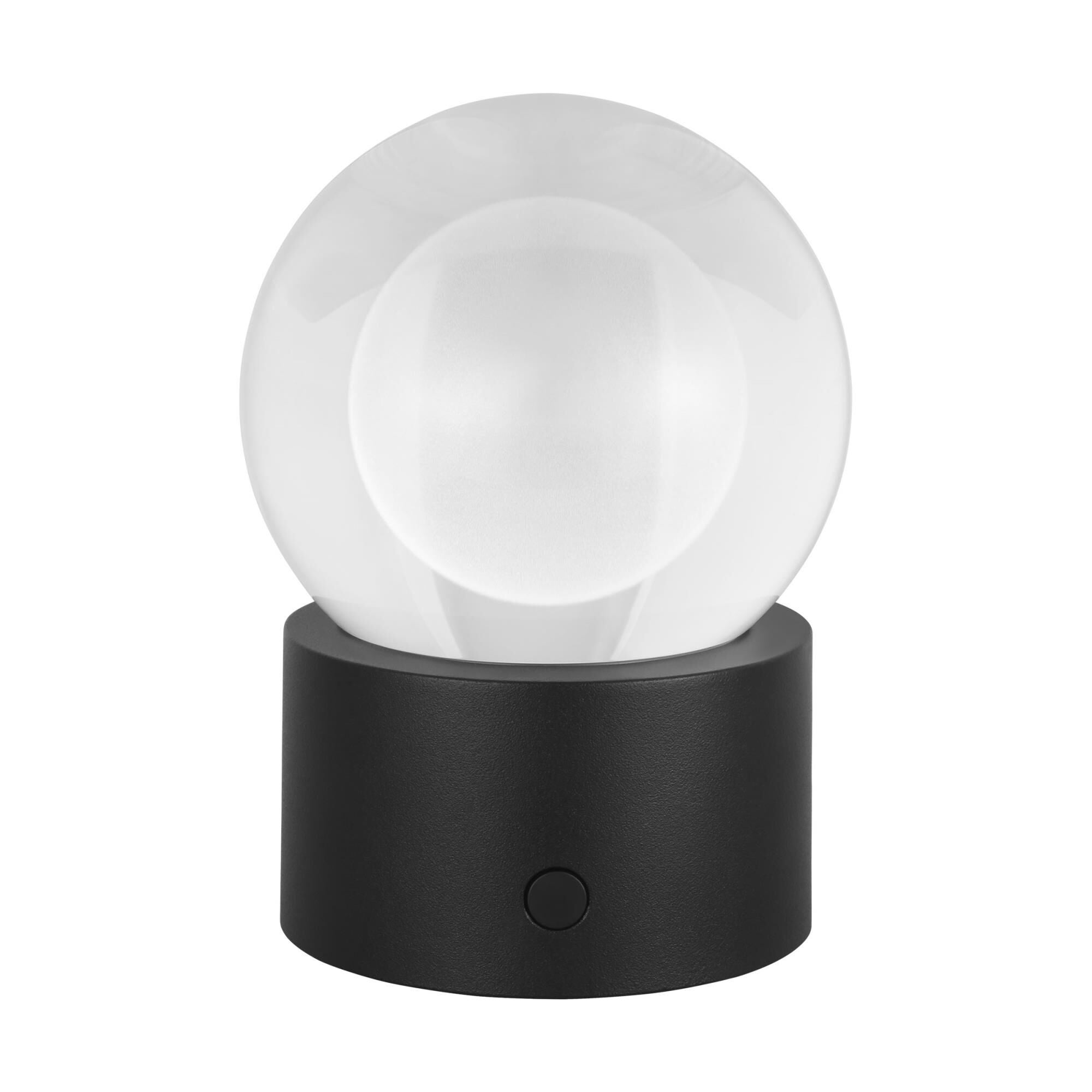 Shown in Black finish and Crystal glass