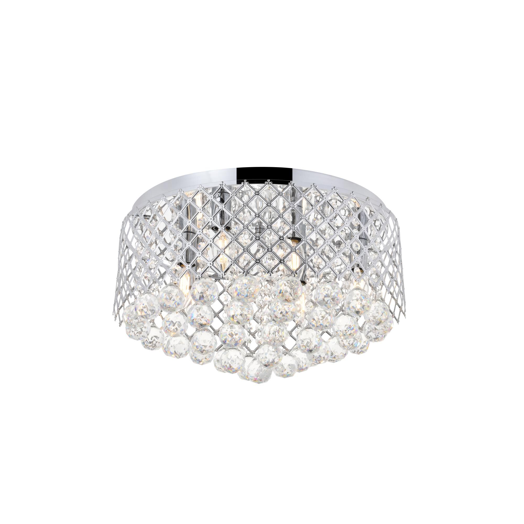 Tully 18 Inch 6 Light Flush Mount by Elegant Lighting
