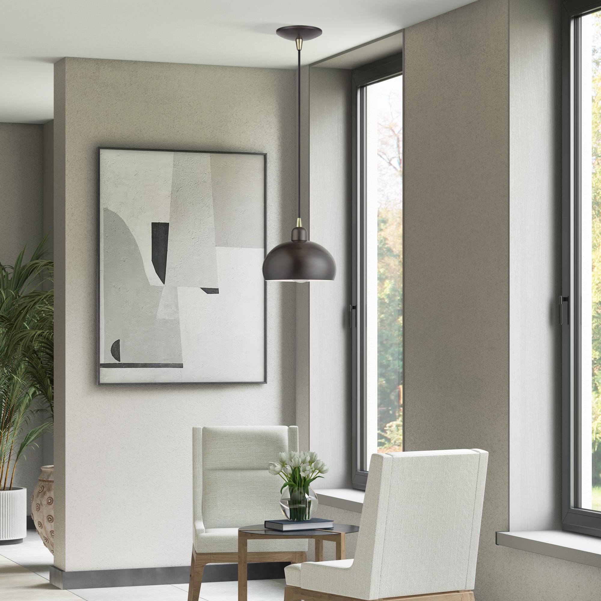 Domma 8 Inch Mini Pendant by Livex Lighting