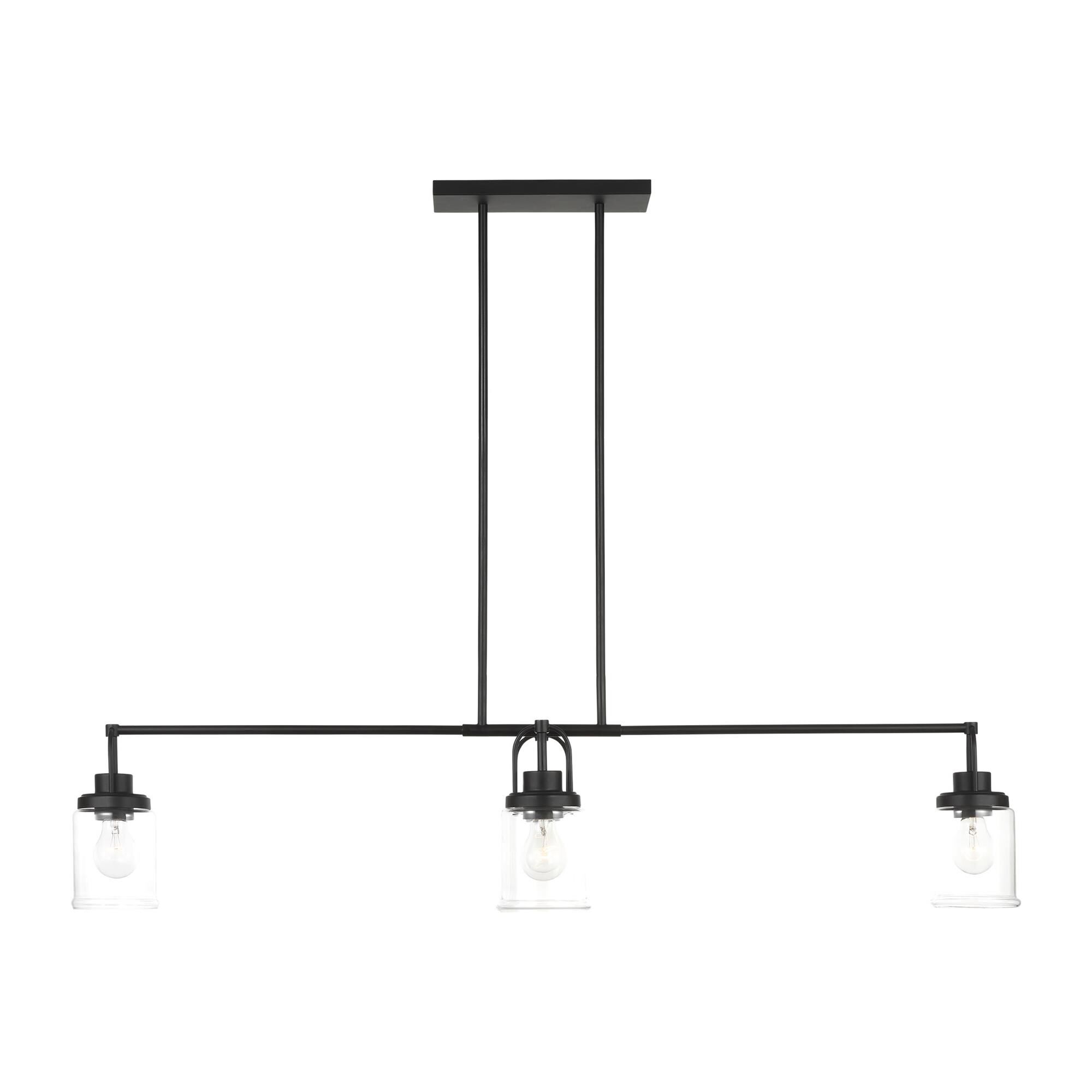 Shown in Midnight Black finish and Clear glass