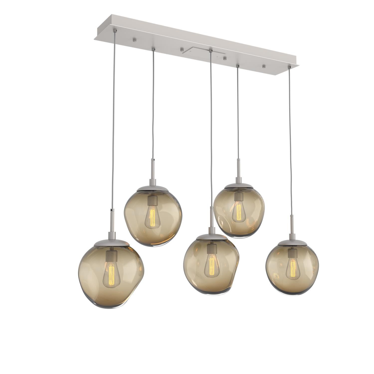 Shown in Metallic Beige Silver finish and Blown Bronze glass