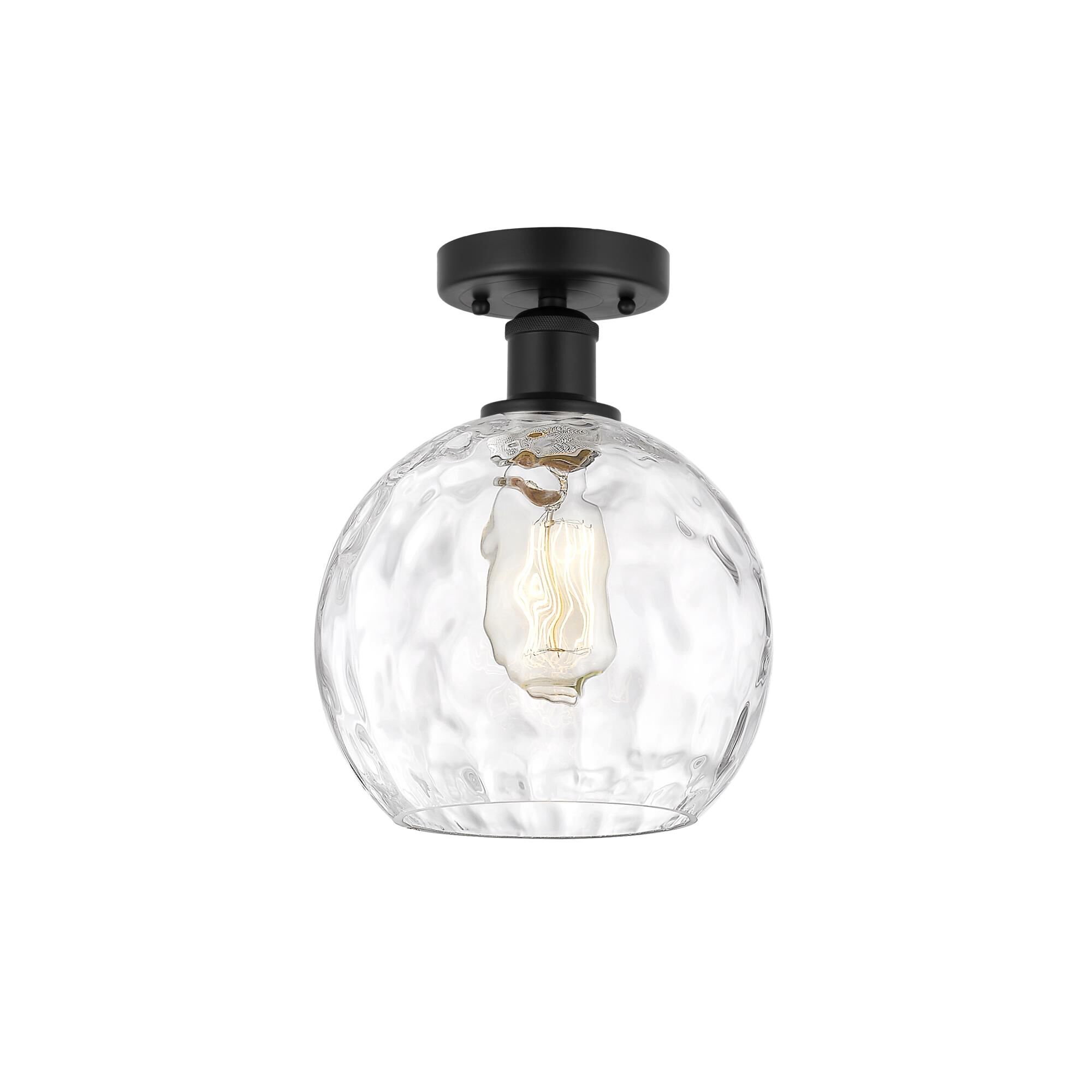 Bruno Marashlian Athens Water Glass 8 Inch 1 Light Semi Flush Mount by Innovations Lighting