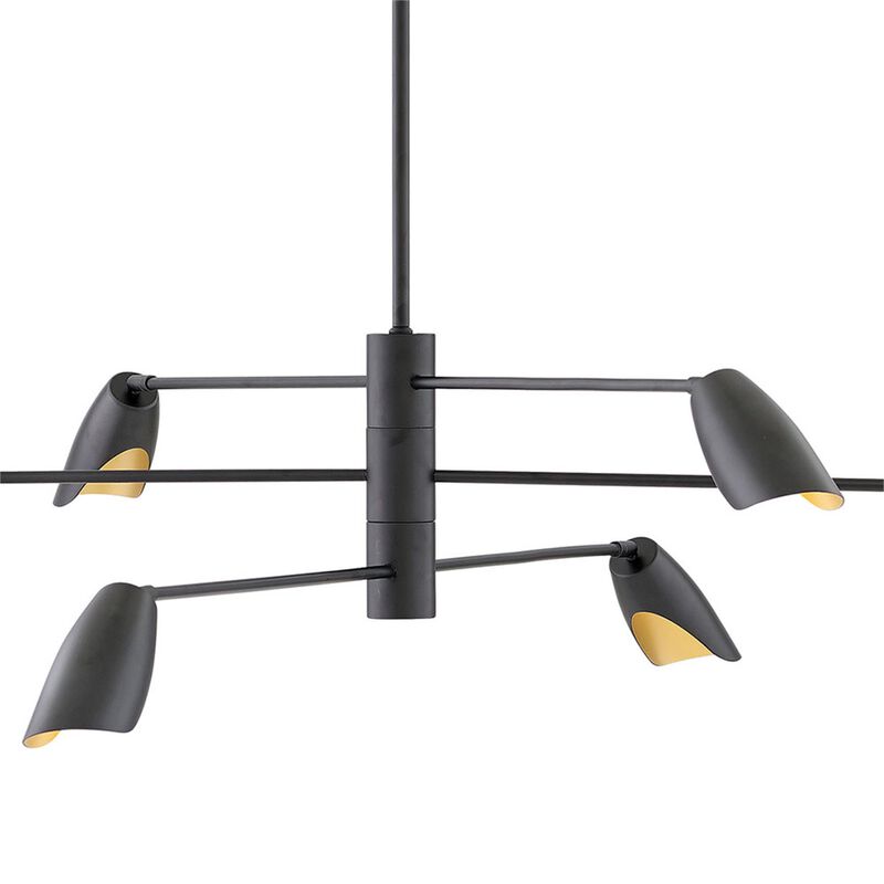 Bowery 50 Inch 6 Light LED Chandelier by Fredrick Ramond