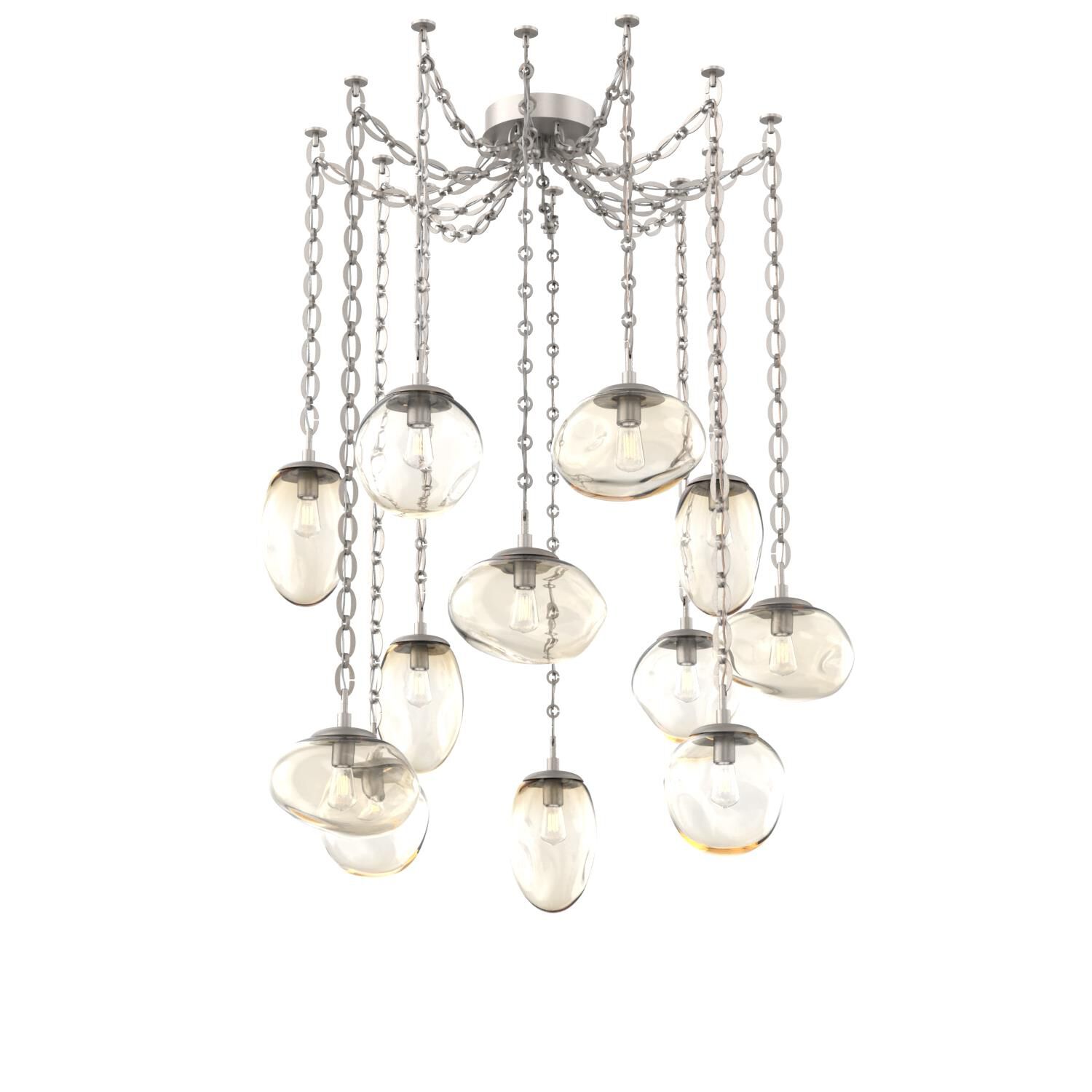 Levi Wilson Cosmos 17 Inch Multi Pendant Light by Hammerton Studio