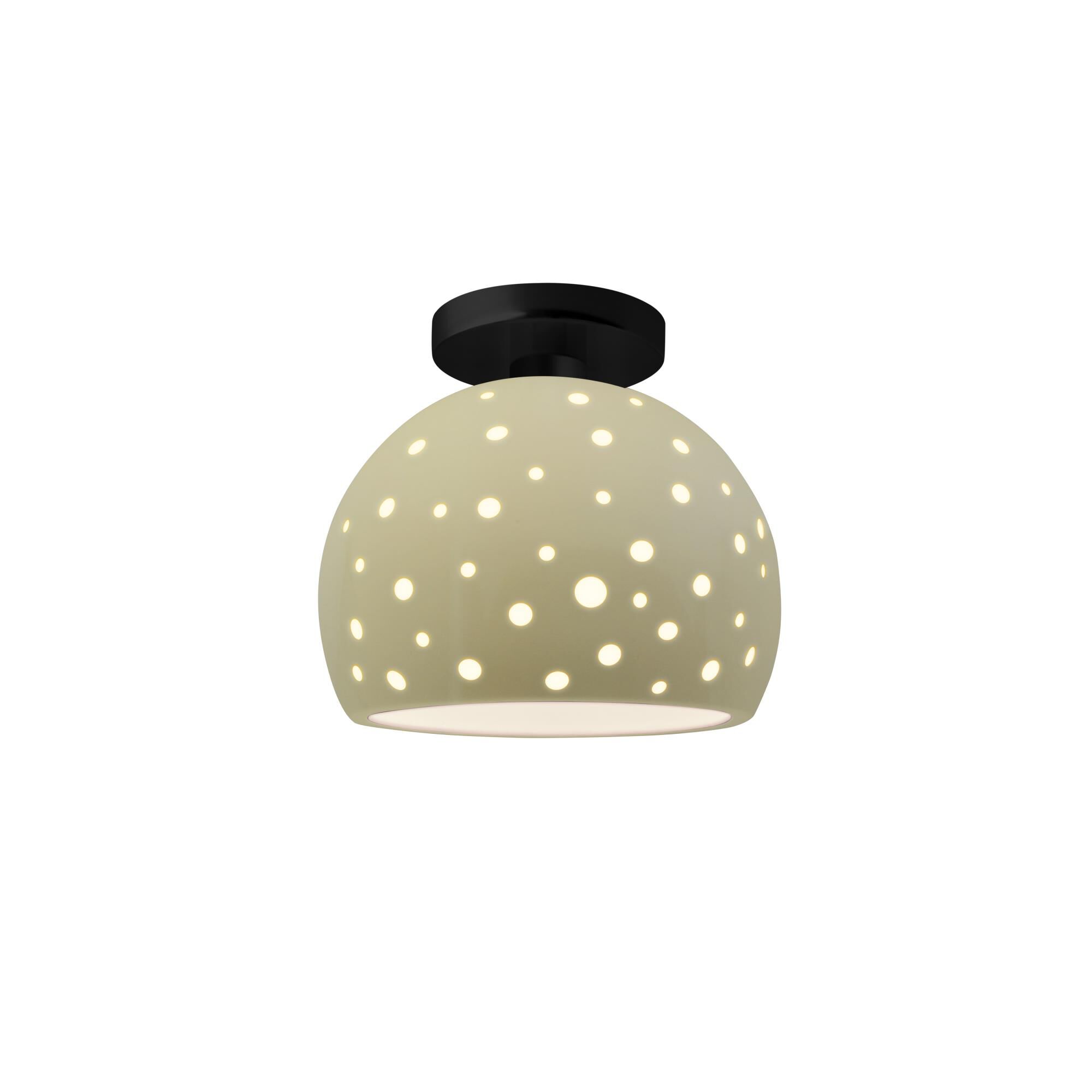 Shown in Matte Black finish and Vanilla shade