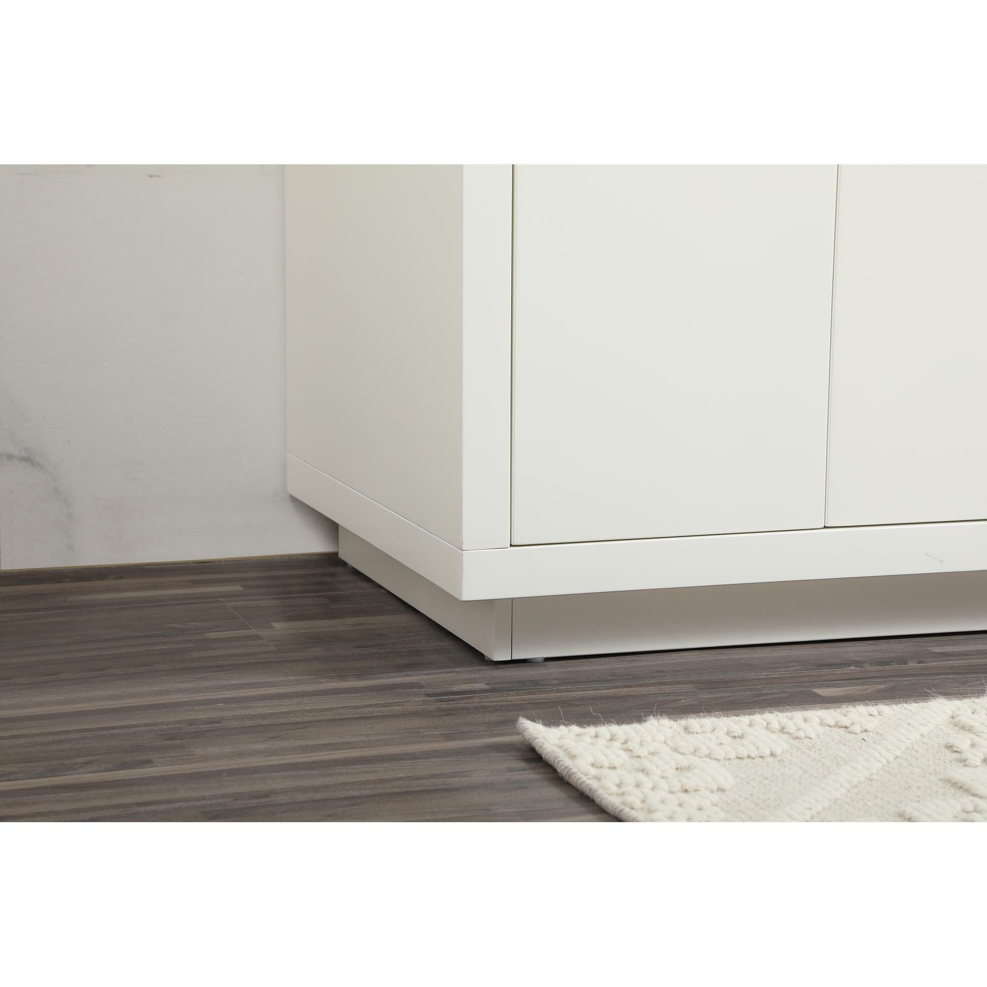 Shown in White finish