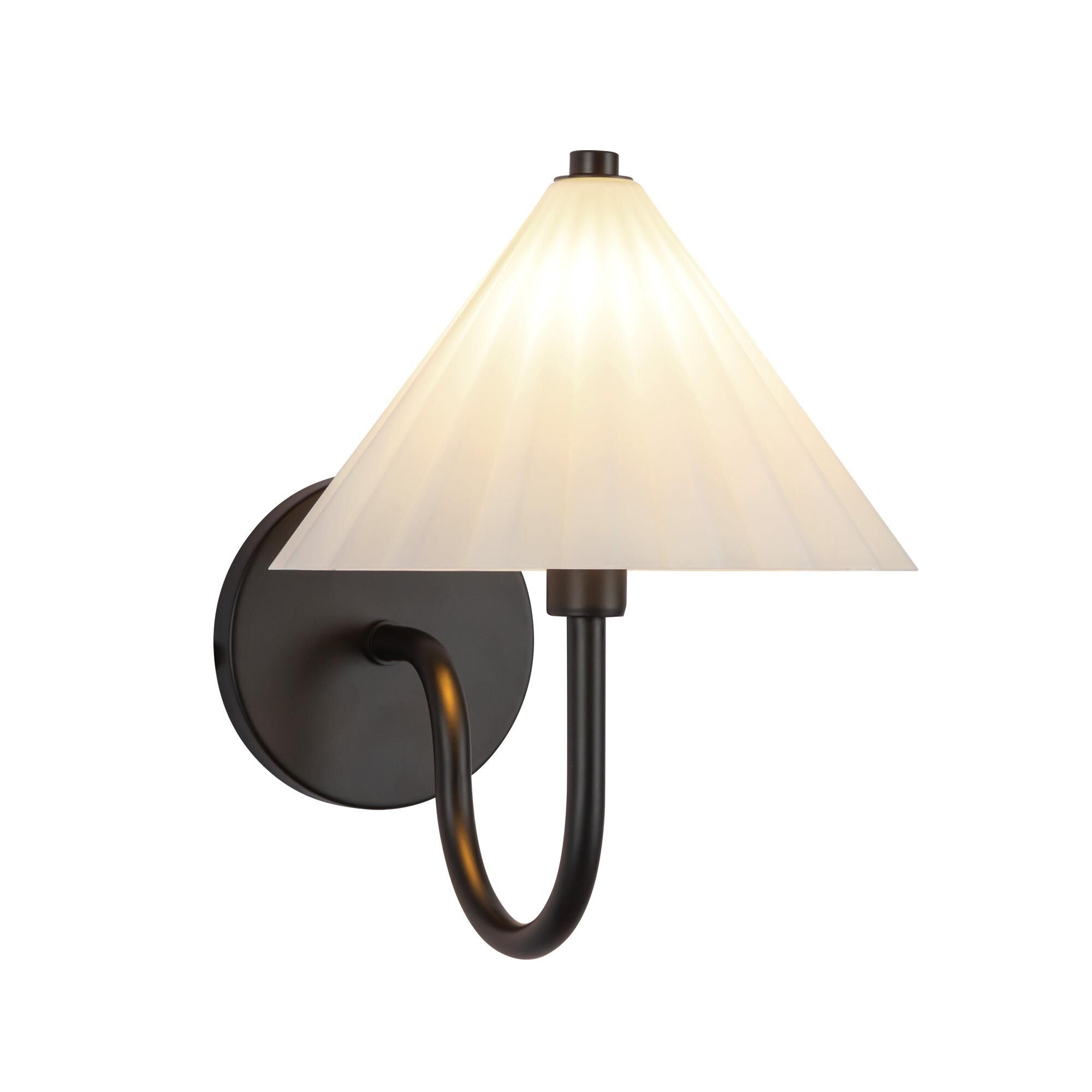 Shown in Matte Black finish and Opal glass